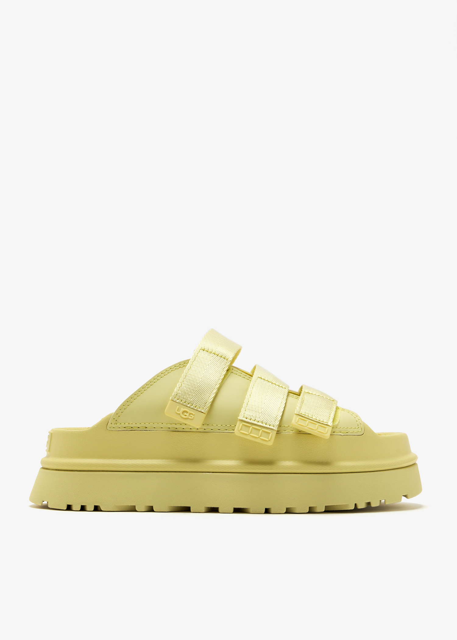 

Golden Glow slide sandals, Yellow