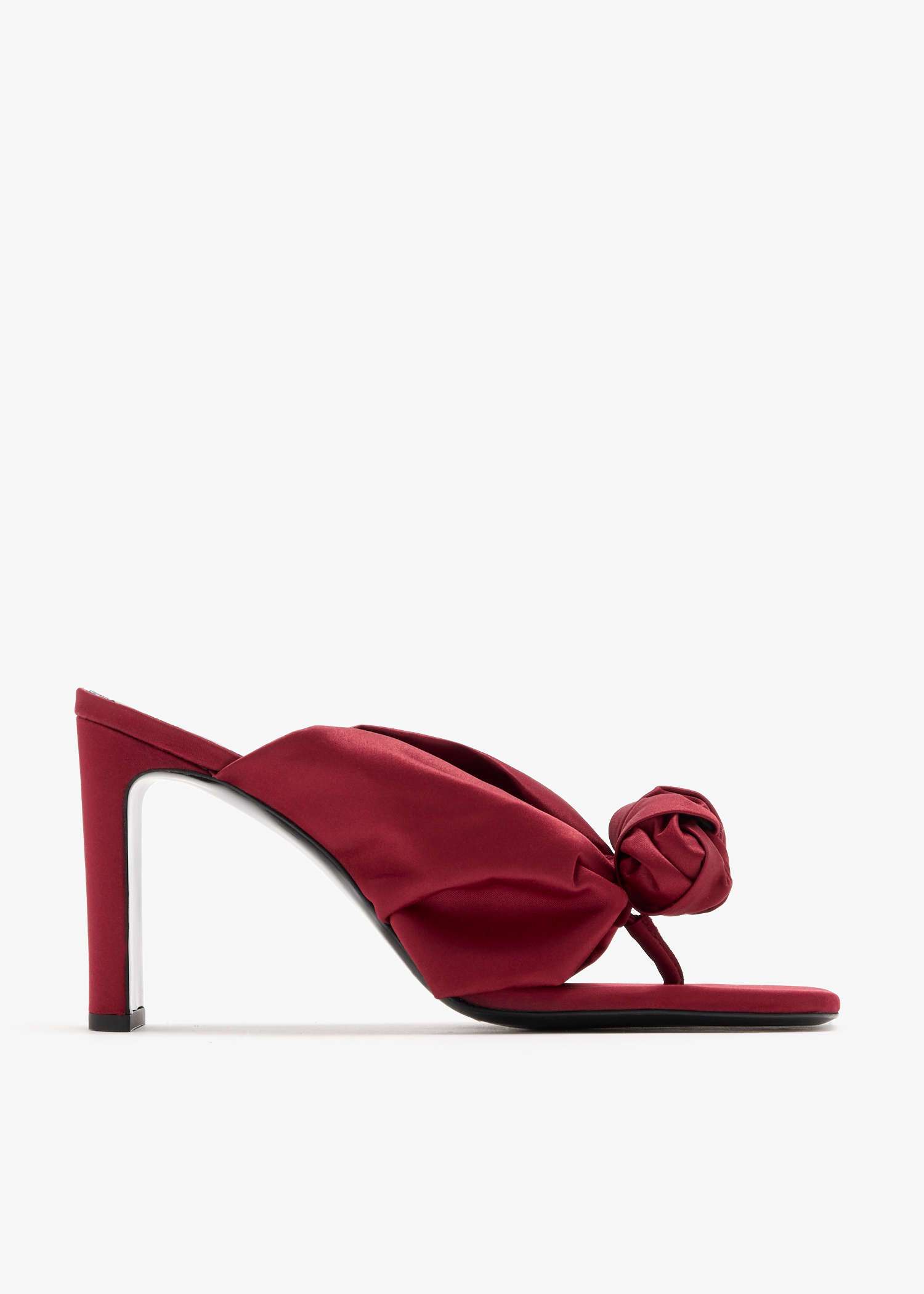 

Knot sandals, Burgundy