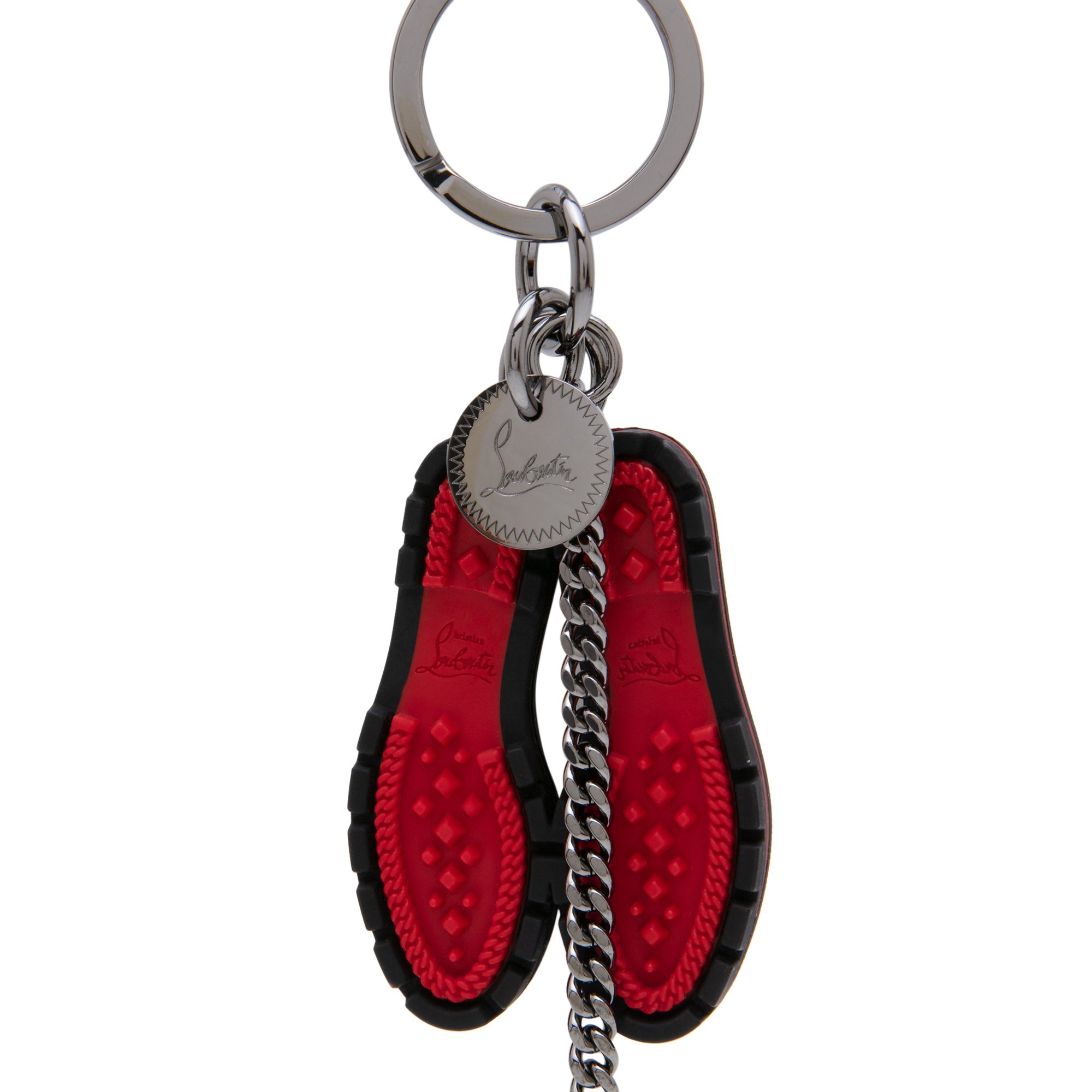 

Lug sole keyring, Black