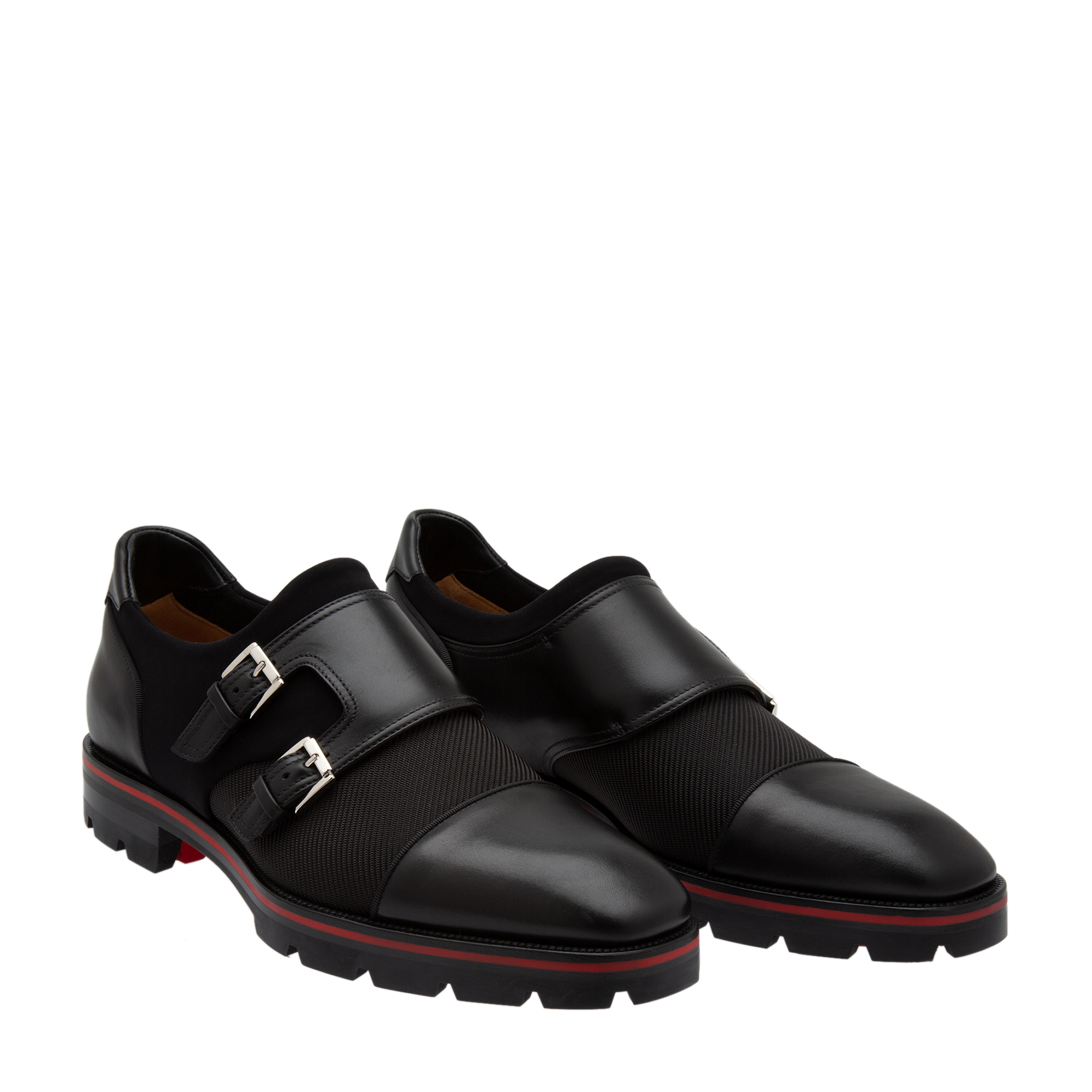 Christian Louboutin Mortisky monk strap shoes for Men Black in