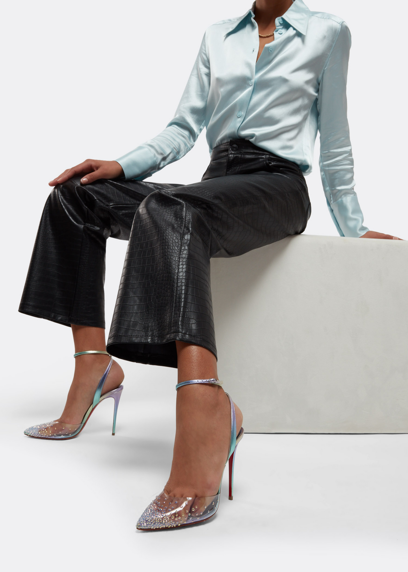 

Spikaqueen 100 pumps, Metallic