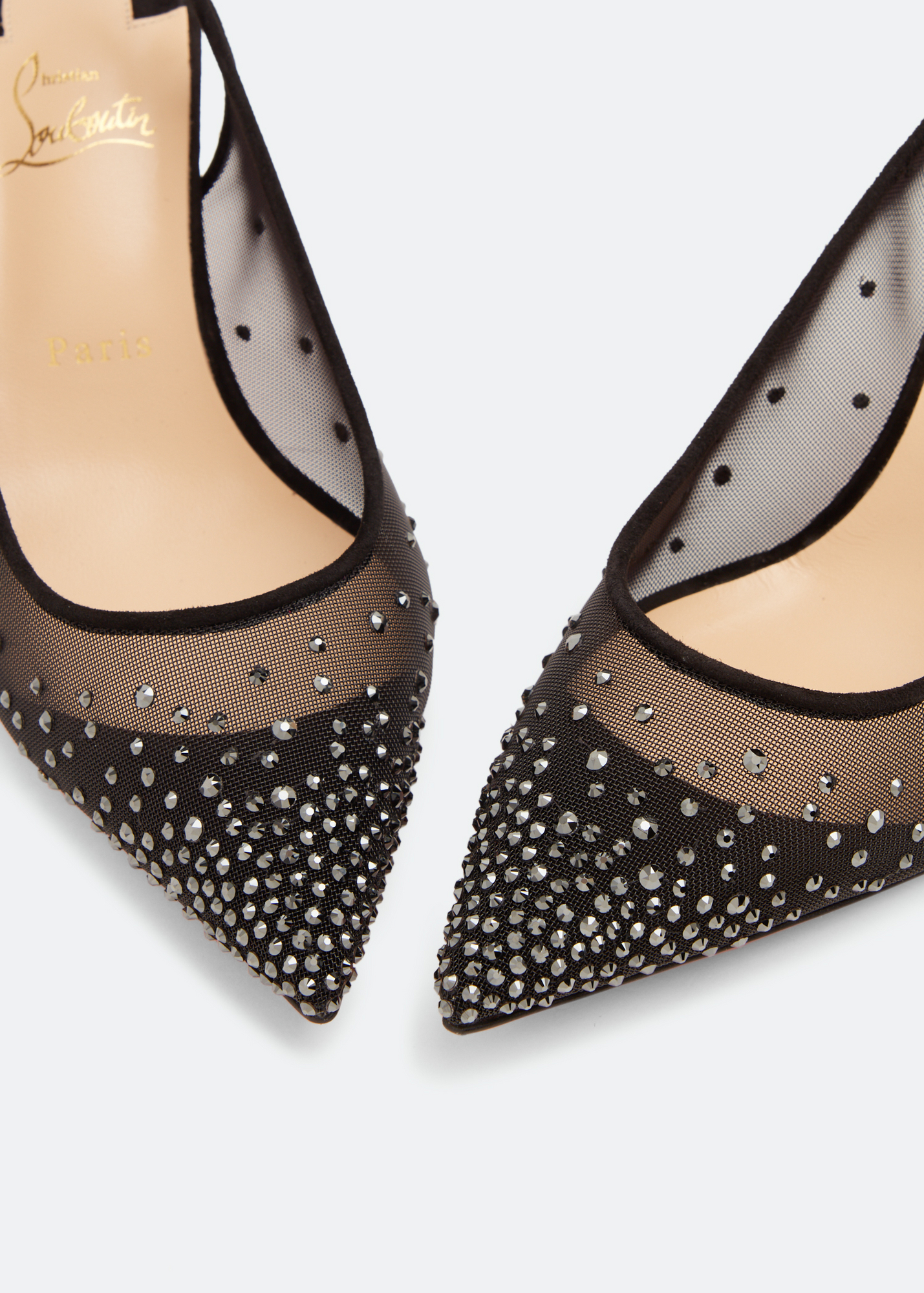 Christian Louboutin, Follies Strass 70 sling-back pumps