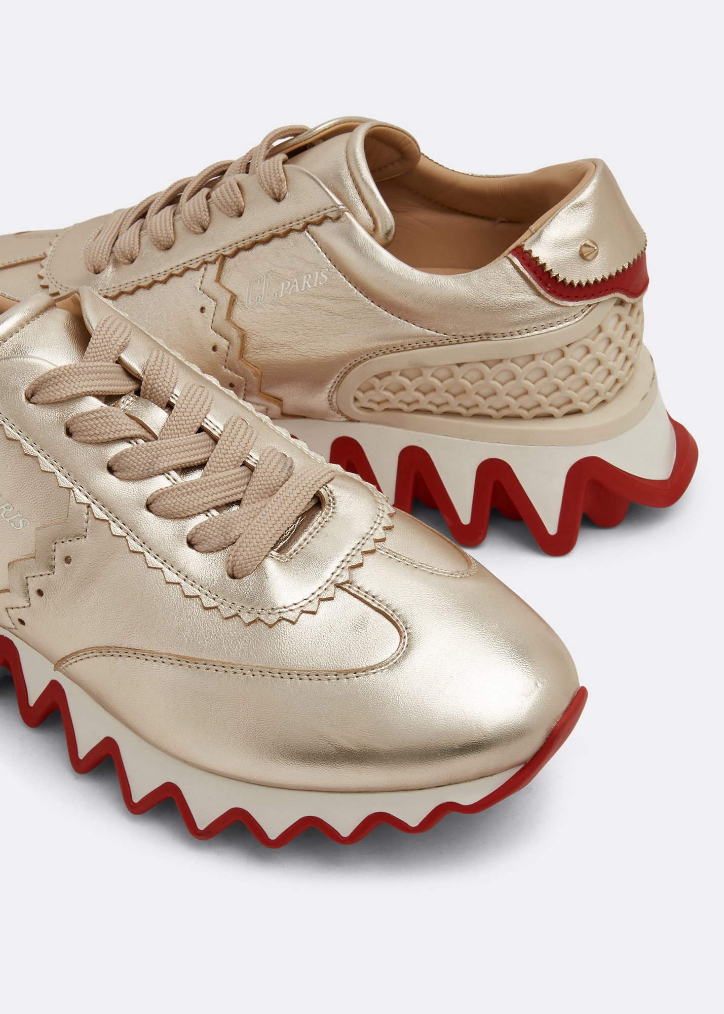 

Loubishark sneakers, Gold