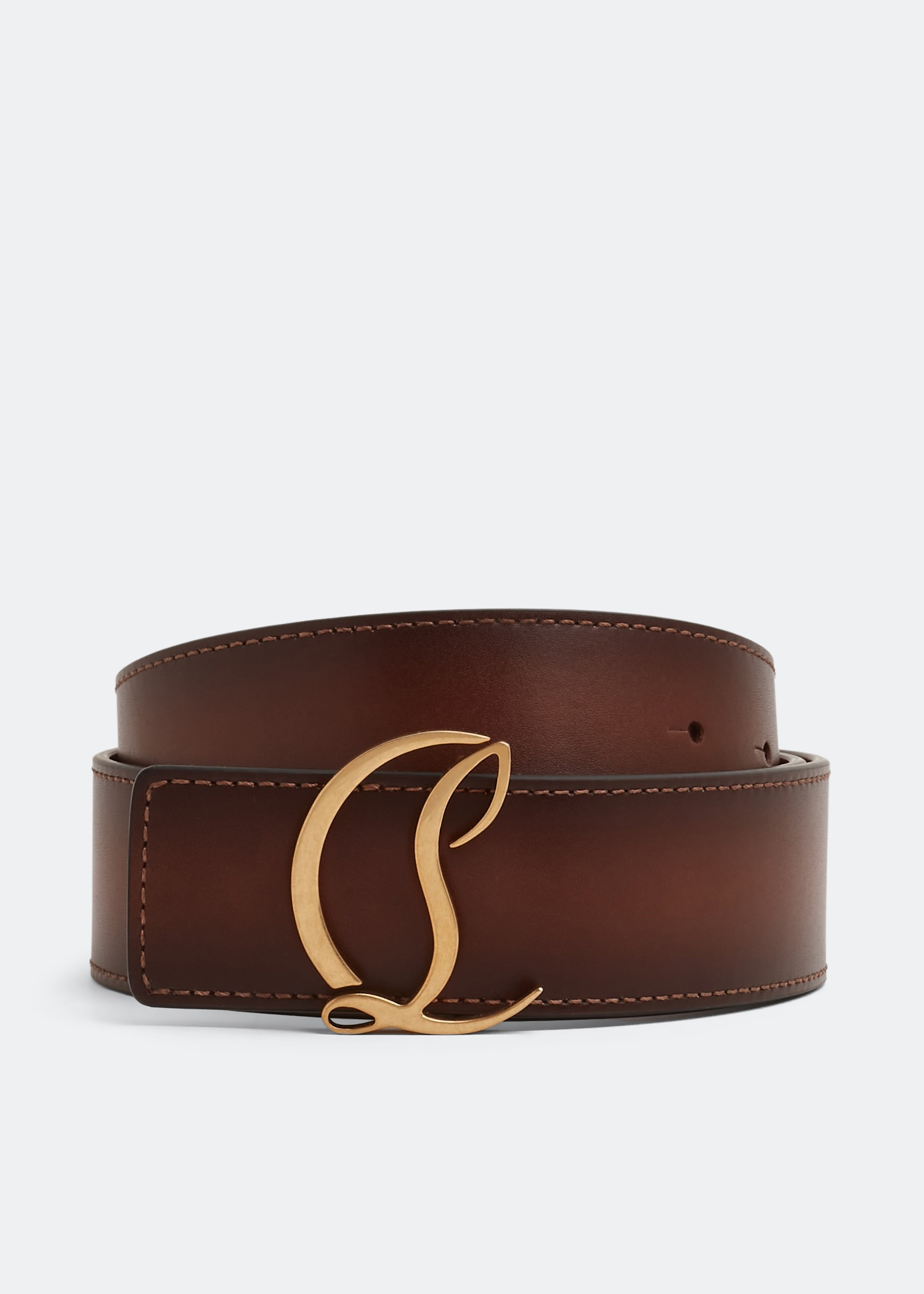 

CL logo belt, Brown