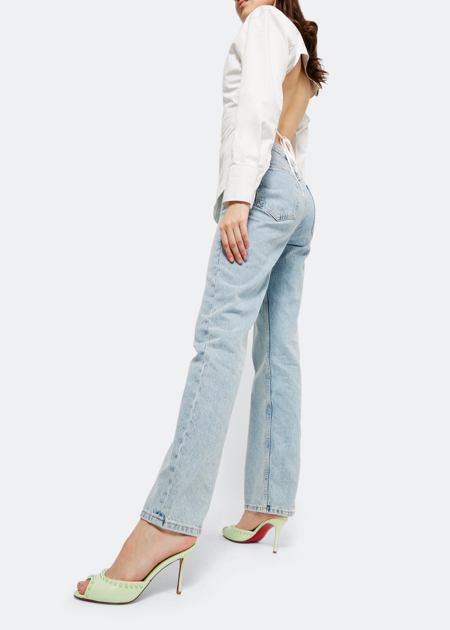 

Me Dolly Spike 85 mules, Green
