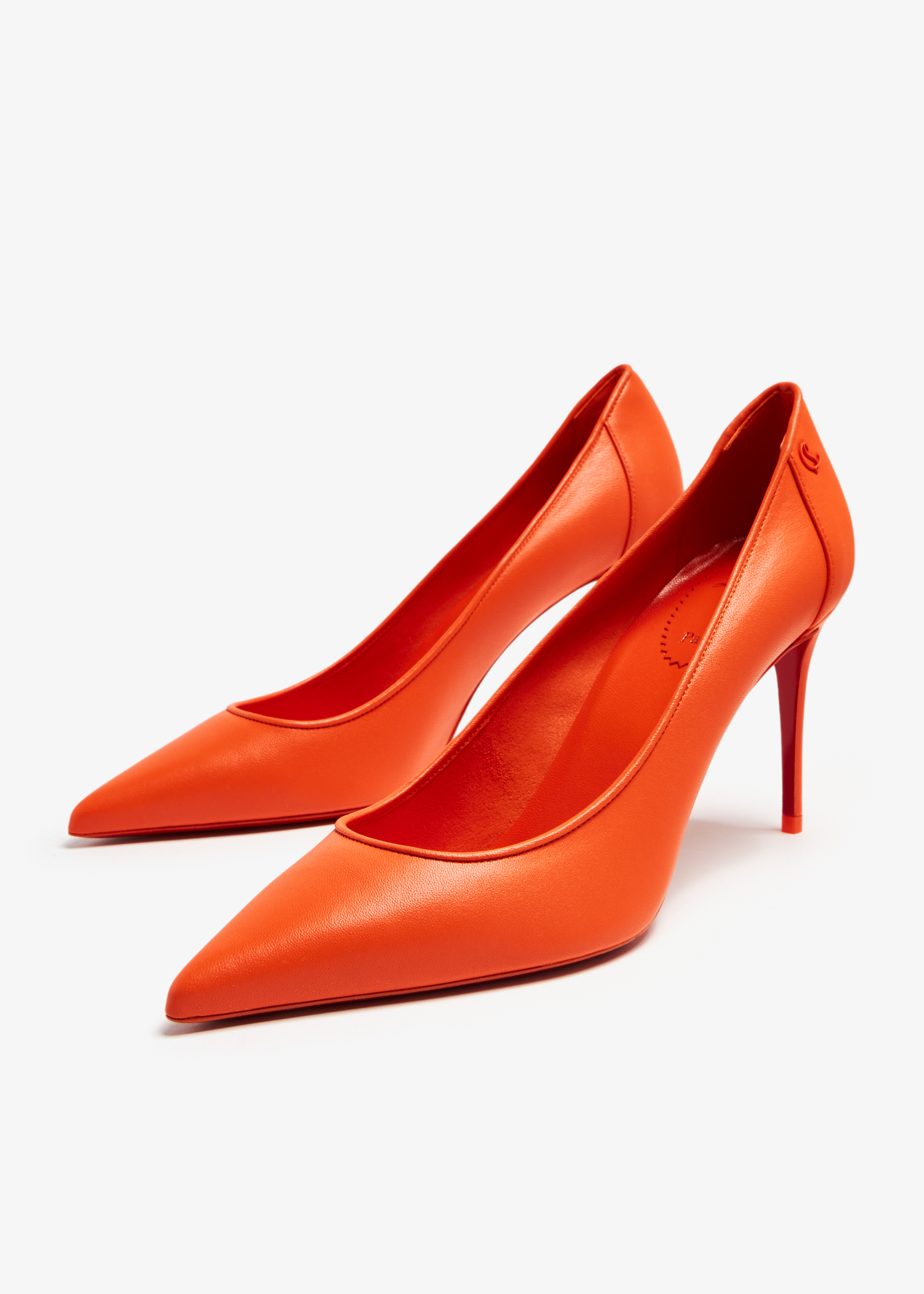 Orange clearance pumps heels