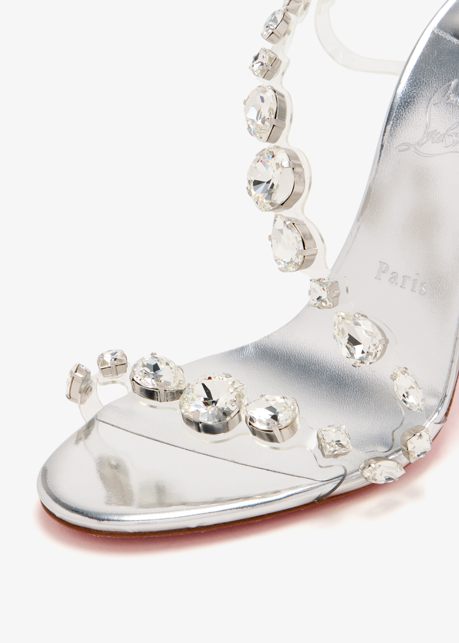 Christian Louboutin Rosalie Jewel sandals for Women - Silver