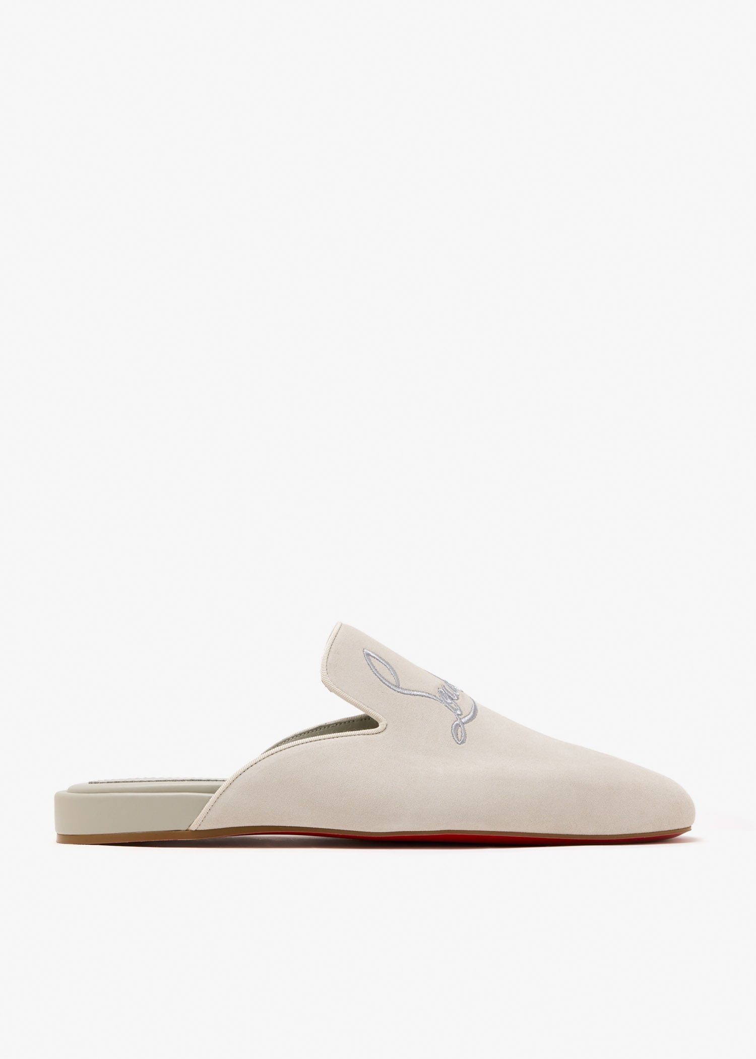 

Navy Coolito slippers, Cream