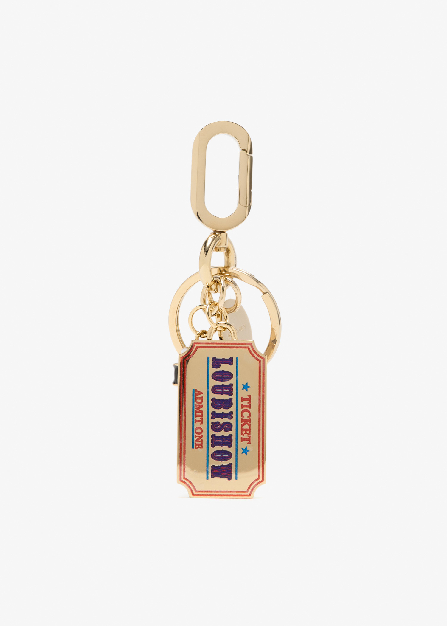 

Circus Ticket keyring, Gold