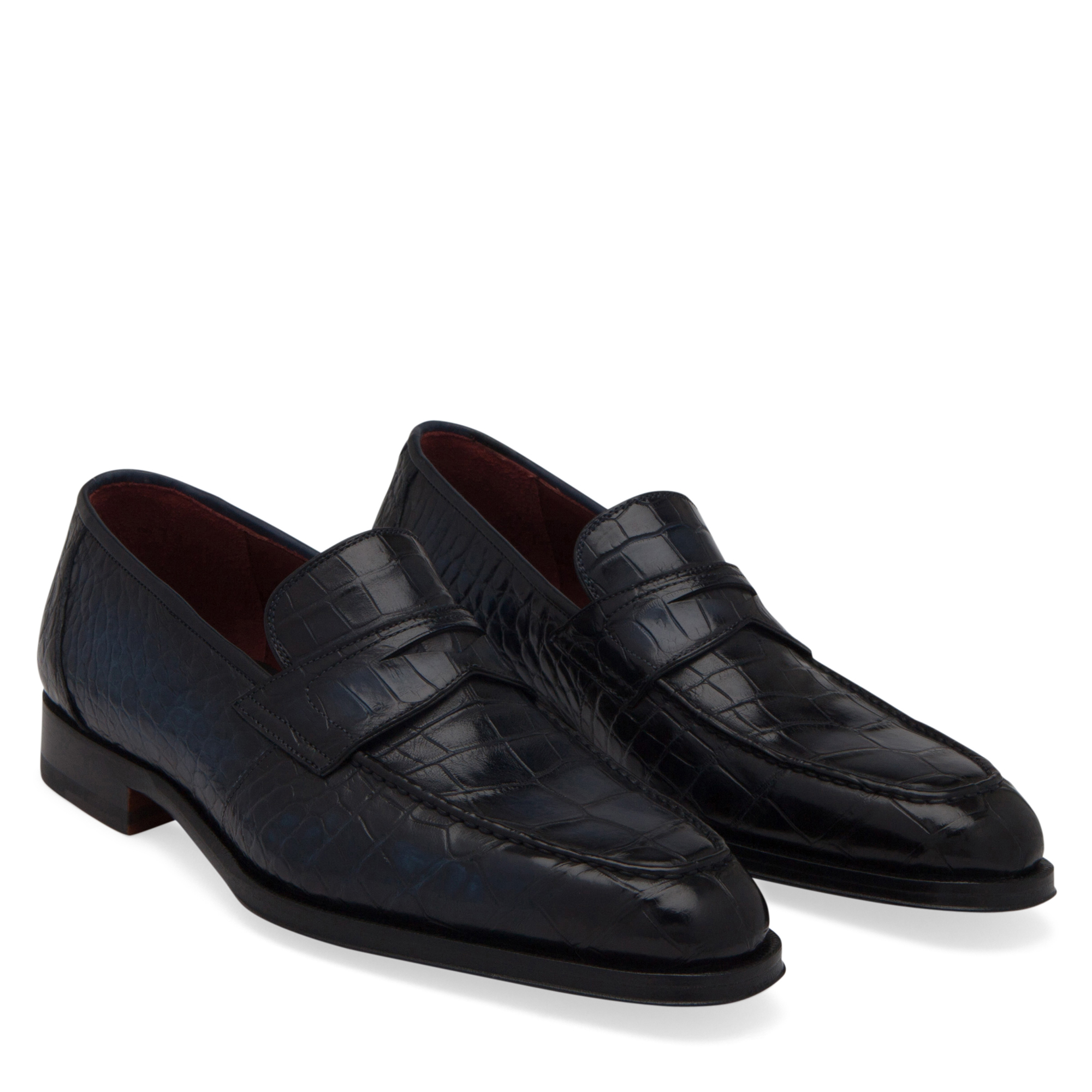 

Alligator Loafers, Blue