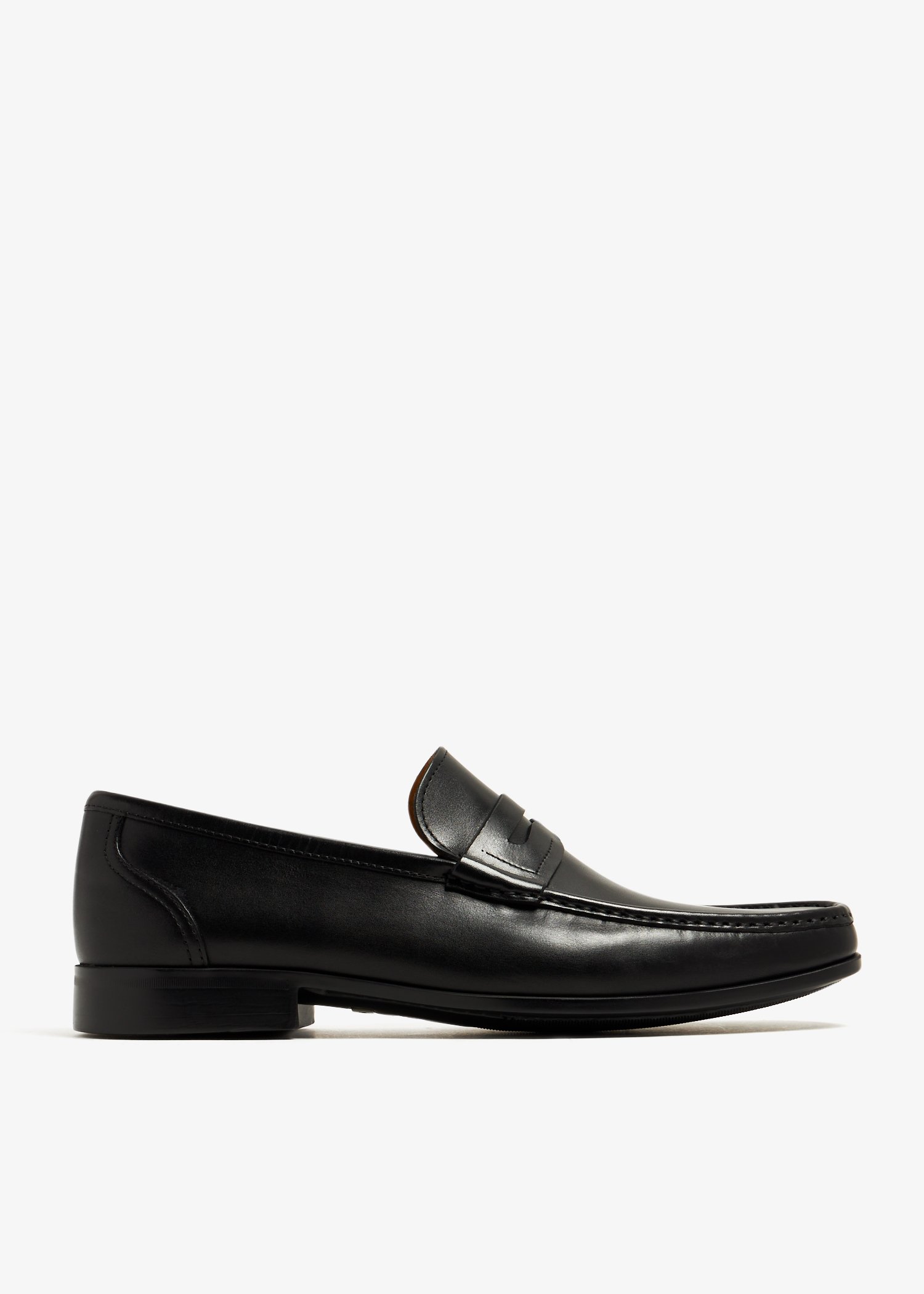 

Leather Penny loafers, Black