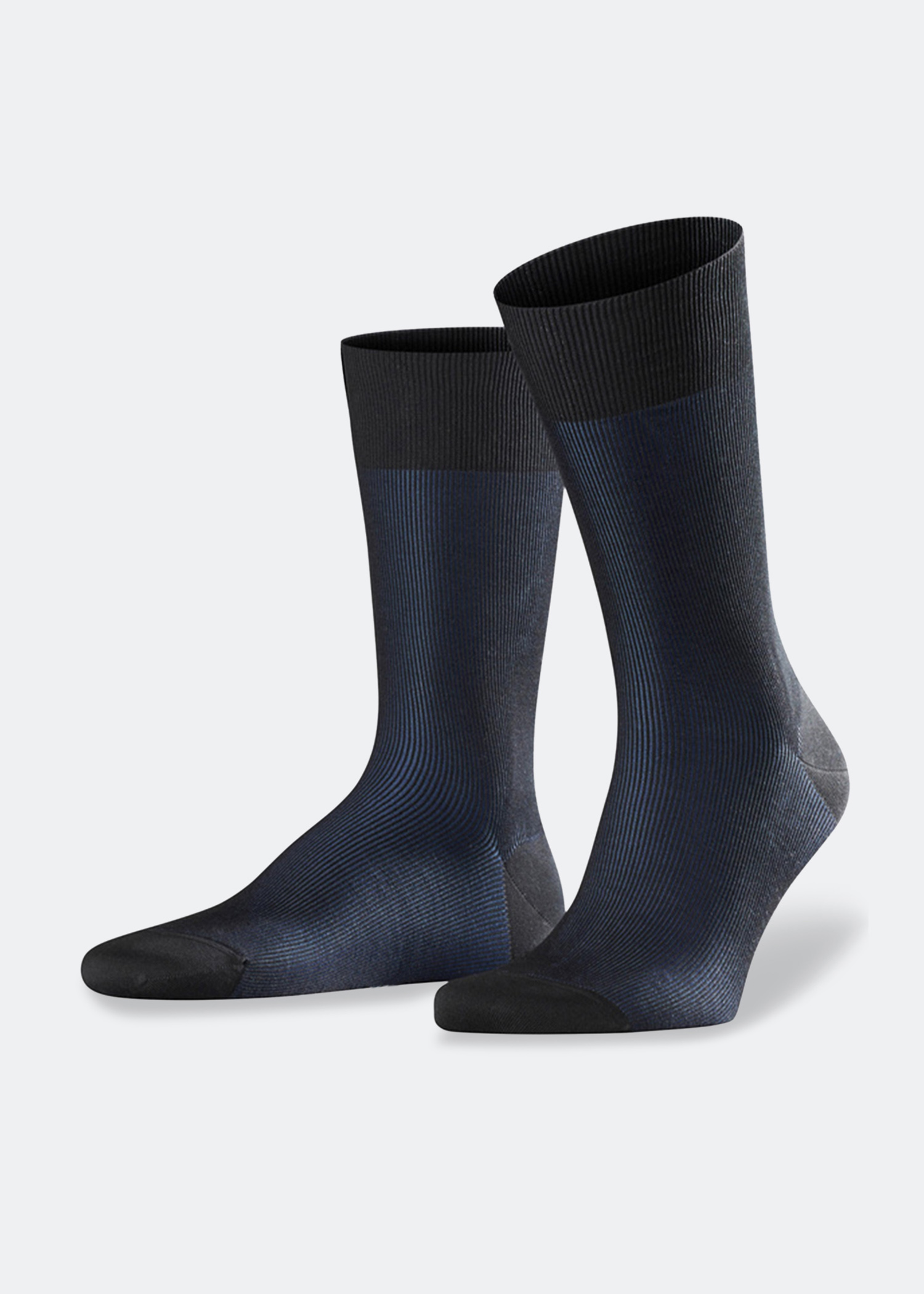 

Fine Shadow men socks, Black