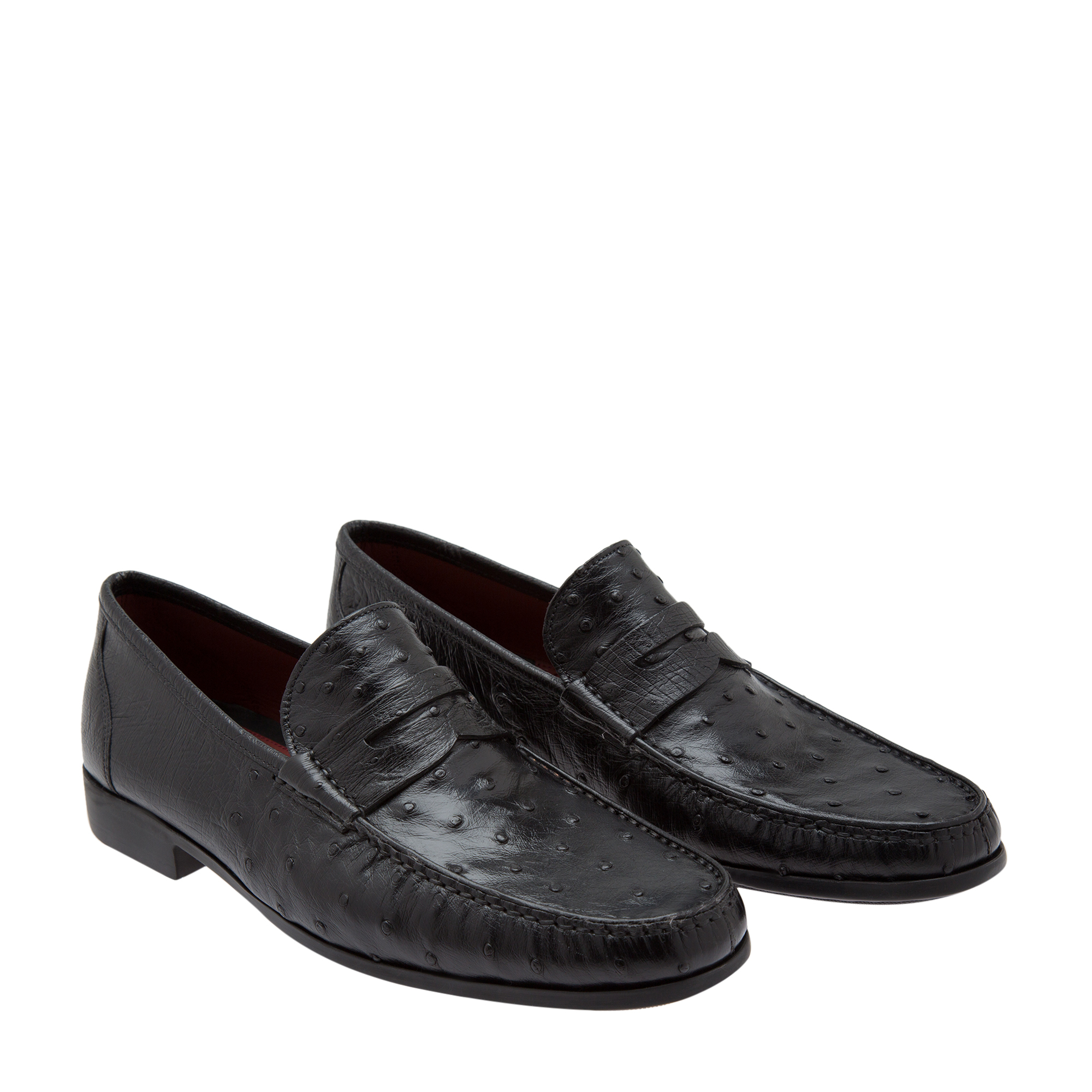 

Ostrich loafers, Black