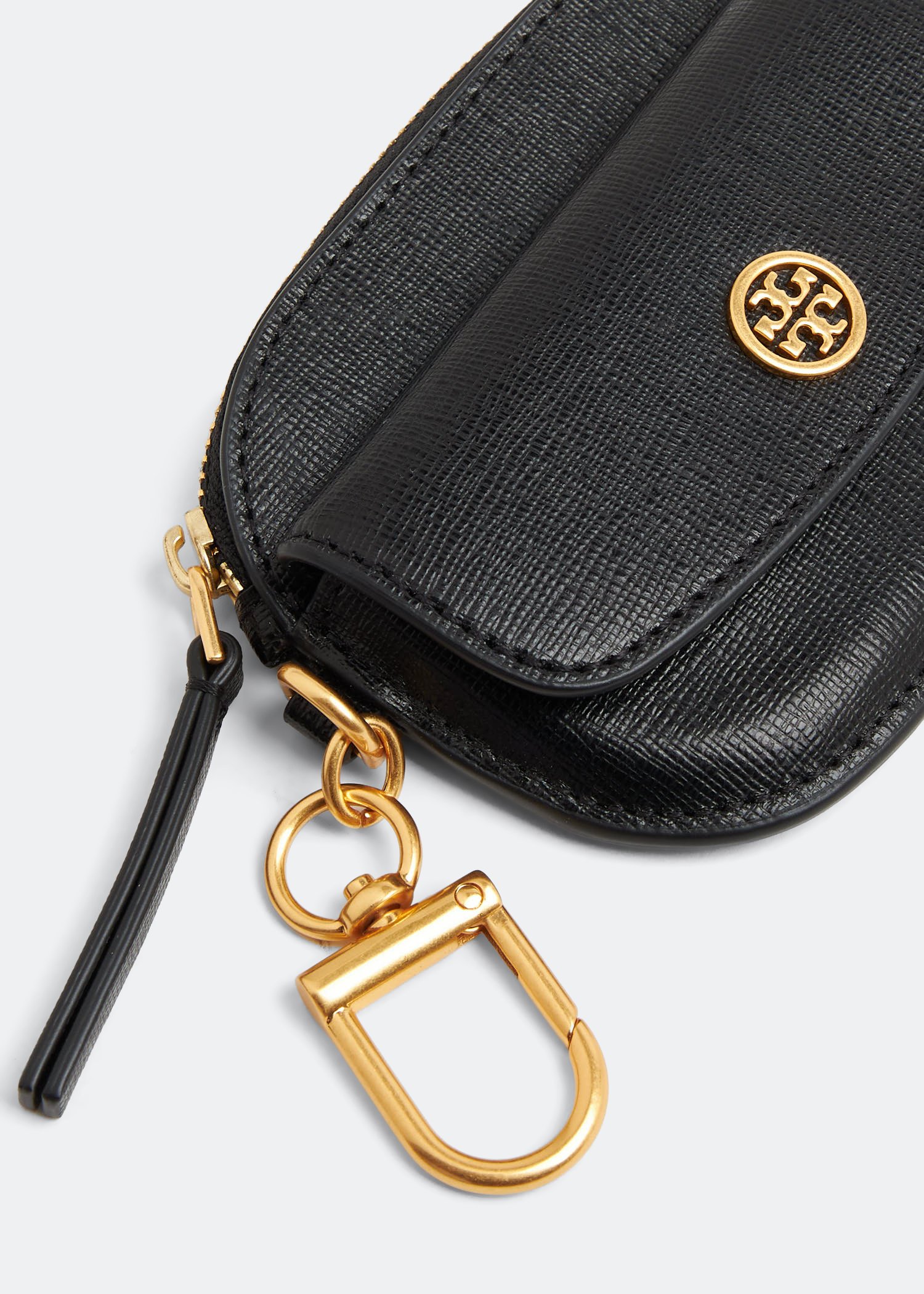 Tory Burch Robinson card case keyring for Women - Black in Bahrain