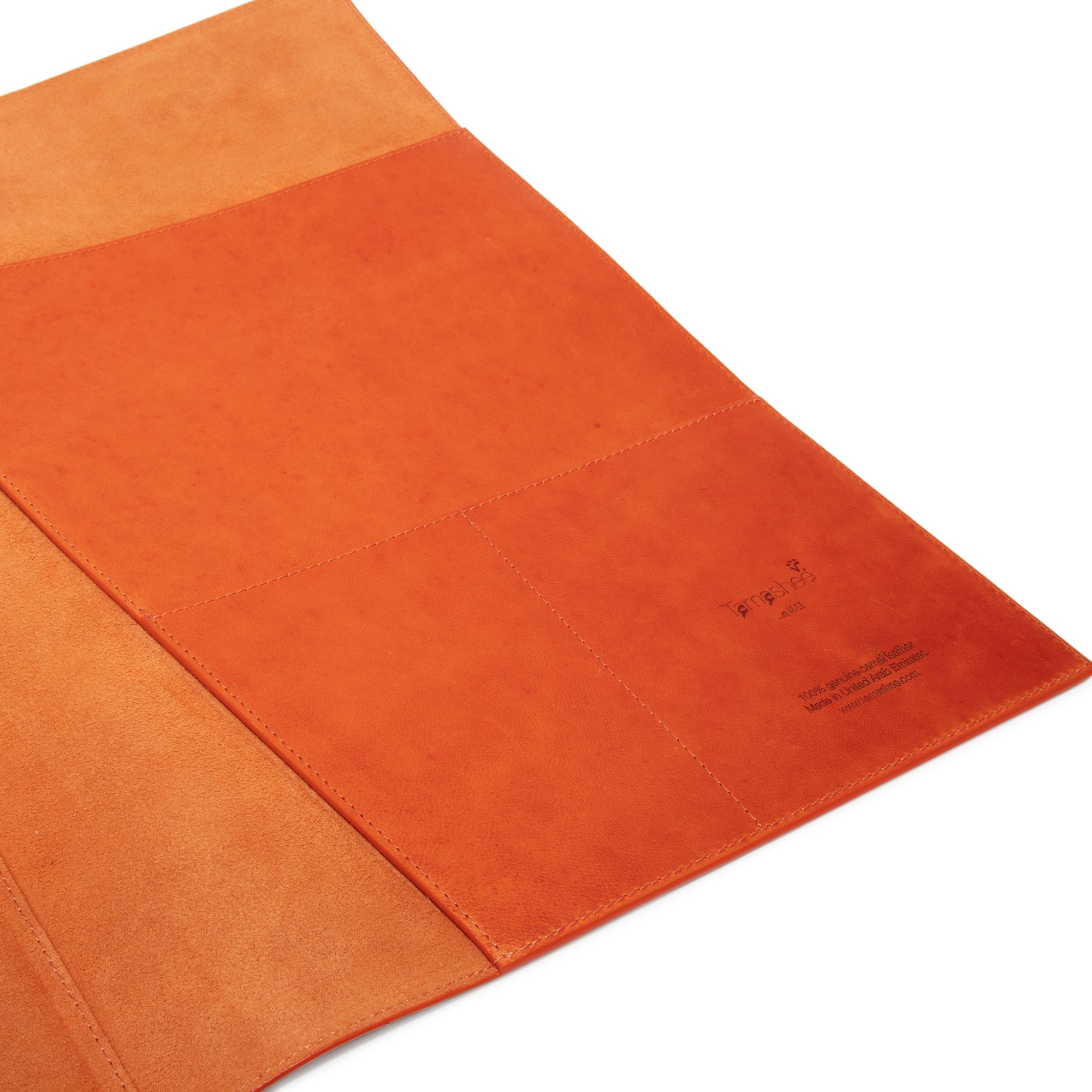 

Large leather portfolio, Orange