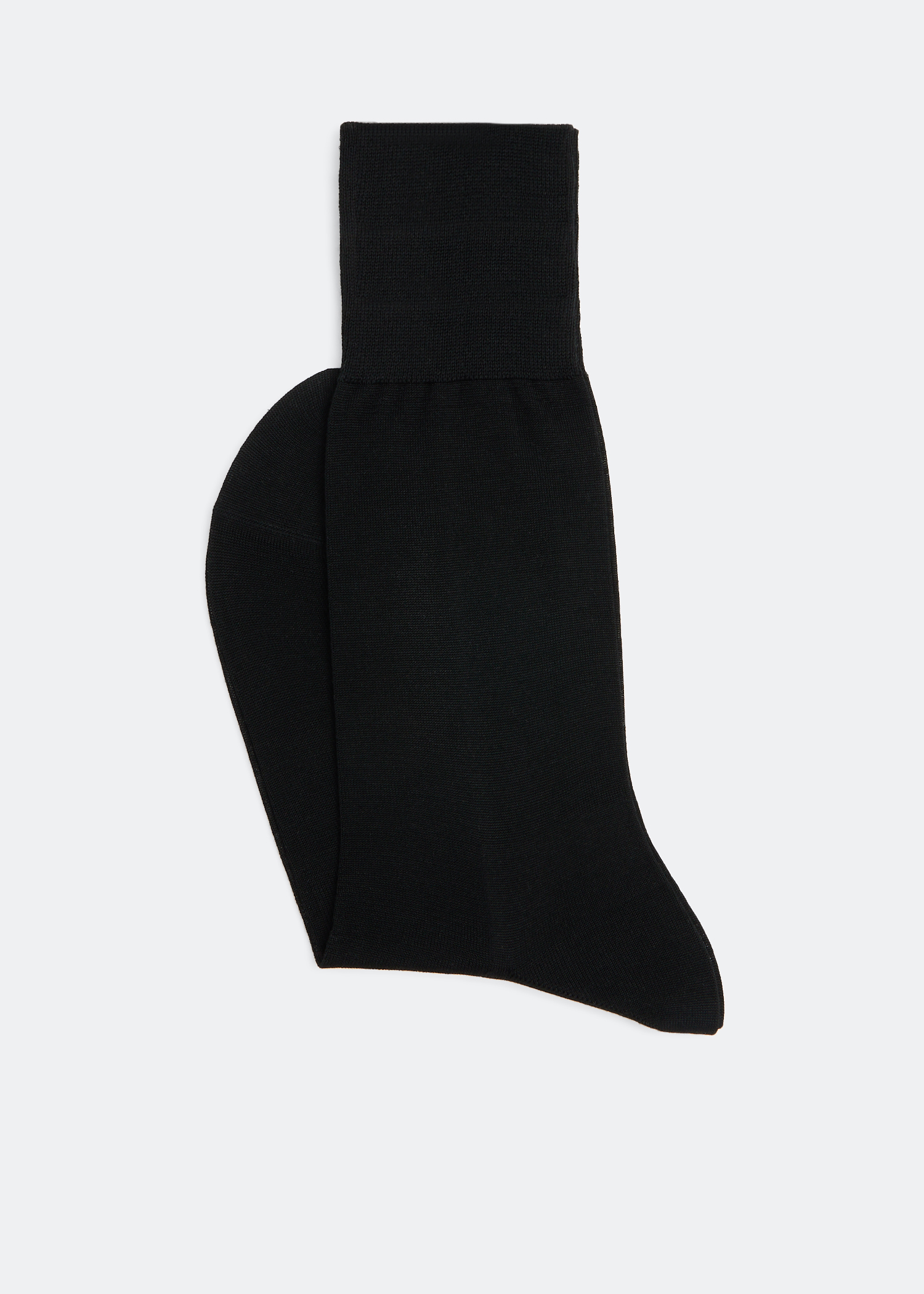 

No. 4 Pure Silk Gentlemen socks, Black