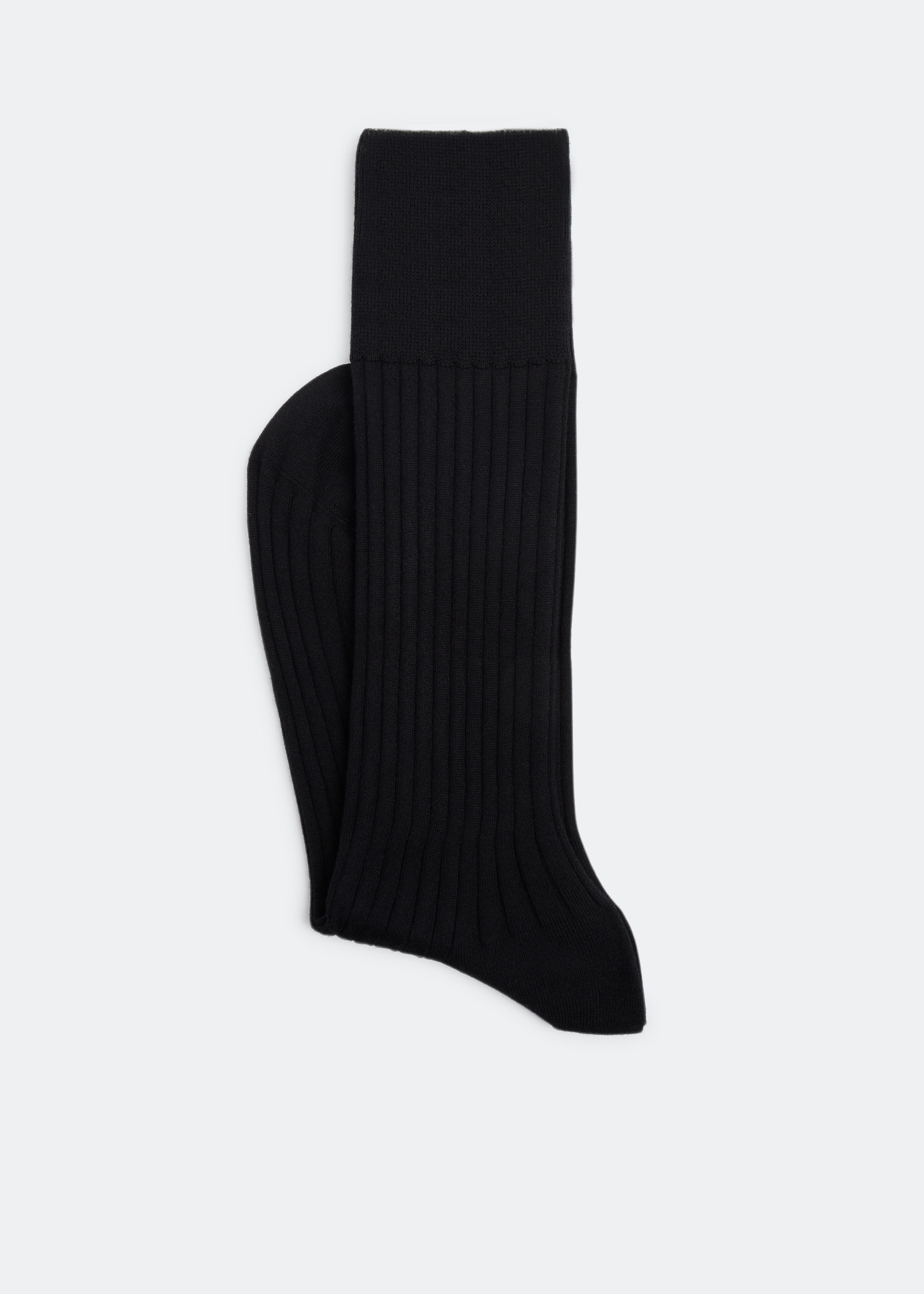 

No. 13 Fine Piuma Cotton gentlemen socks, Black