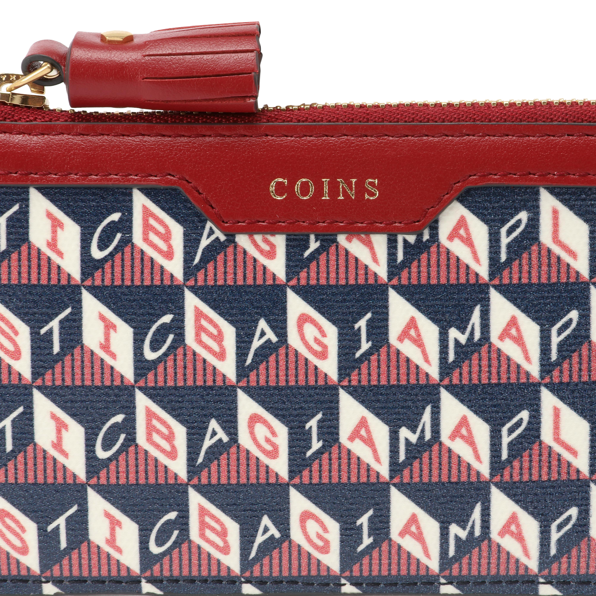 

Zipped card case, Blue