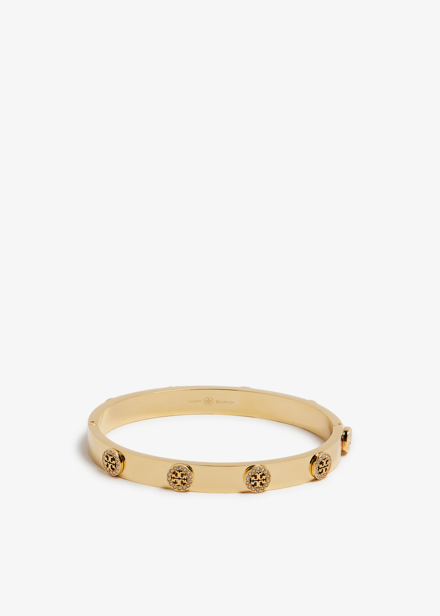 

Miller stud pavé hinge bracelet, Gold