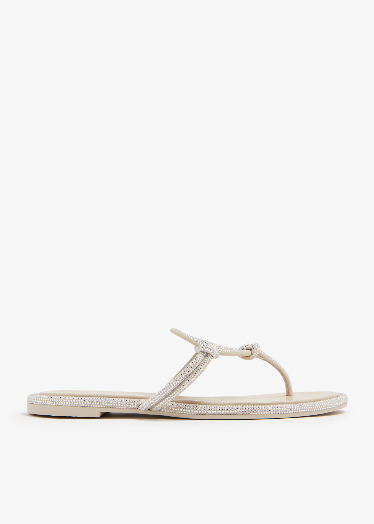 

Miller pavé knotted sandals, Beige