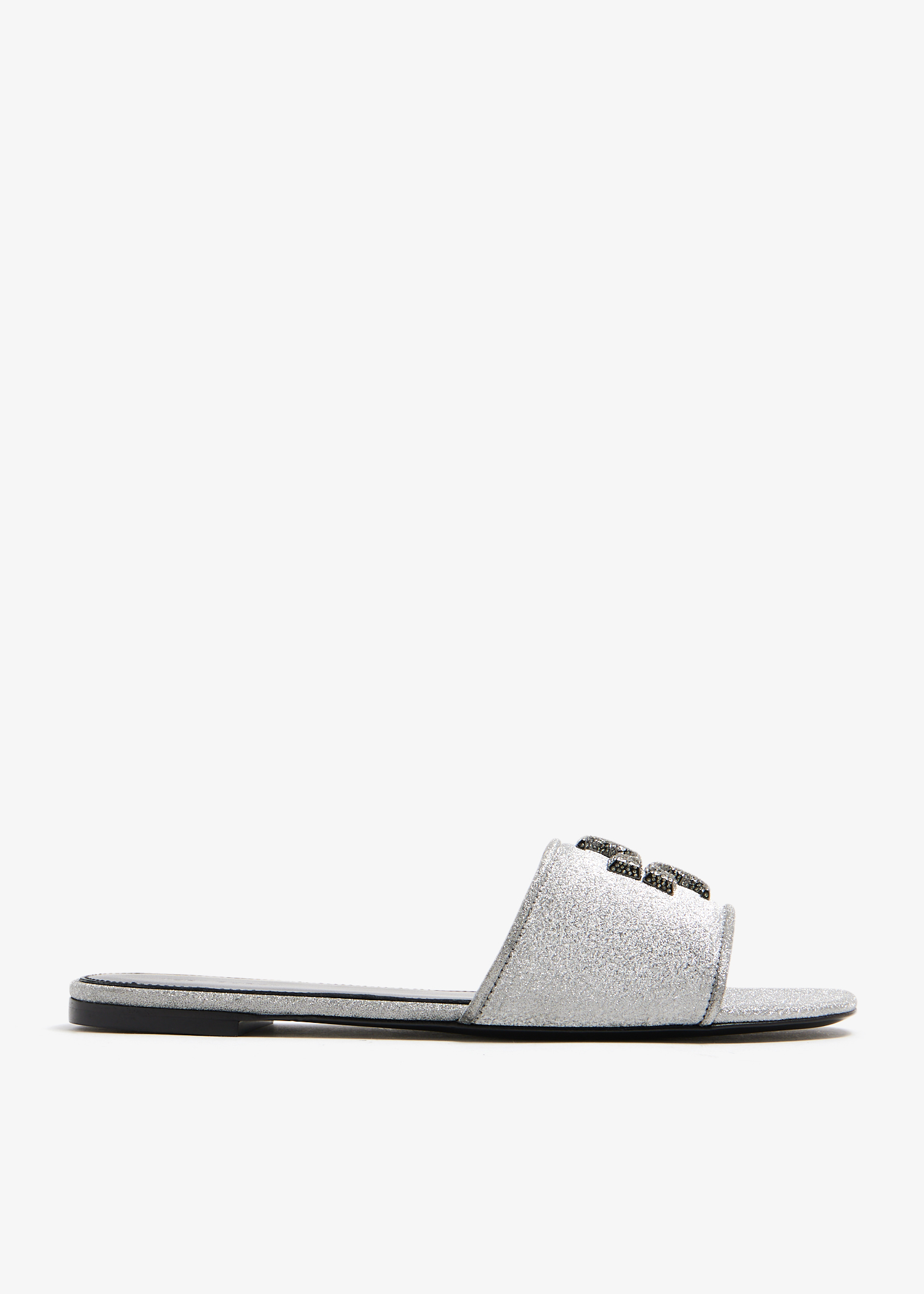 

Eleanor Pavé slides, Silver