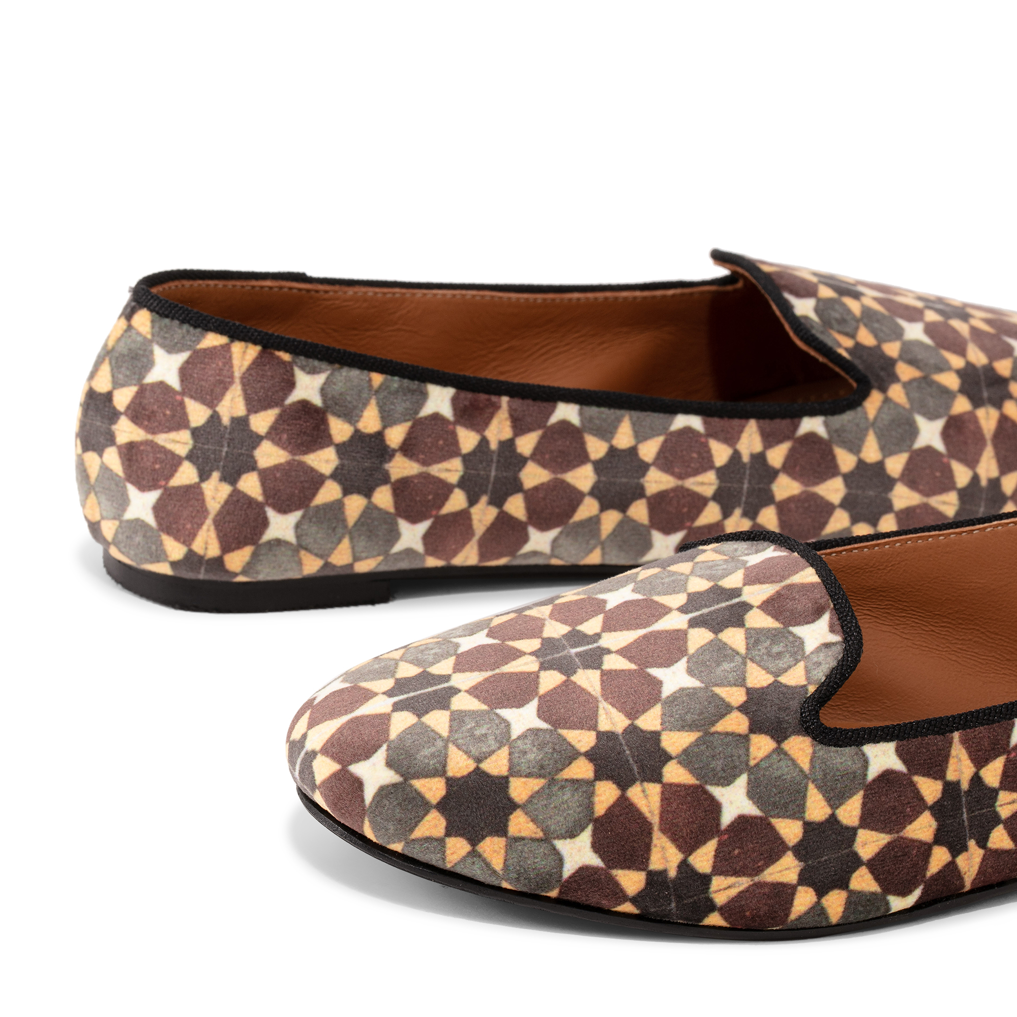 

Velvet loafers, Brown