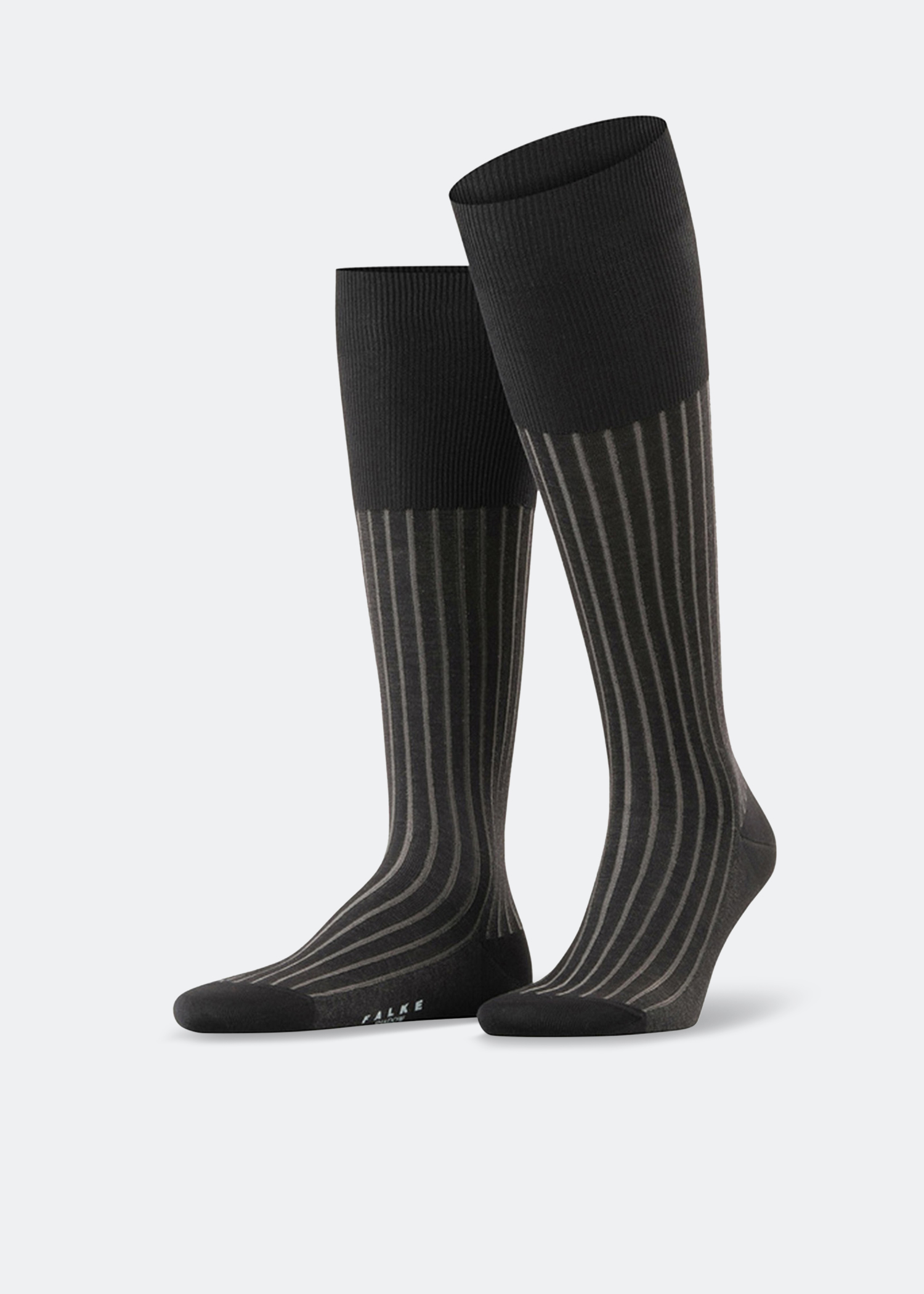 

Shadow knee-high socks, Grey