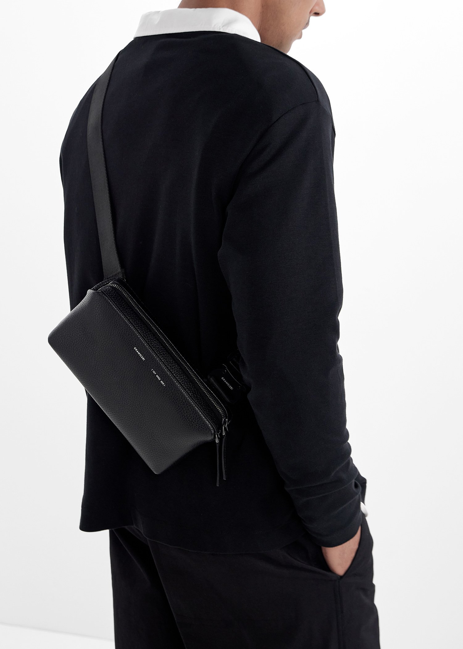GRAMS28 157 essential sling bag for Men - Black in UAE