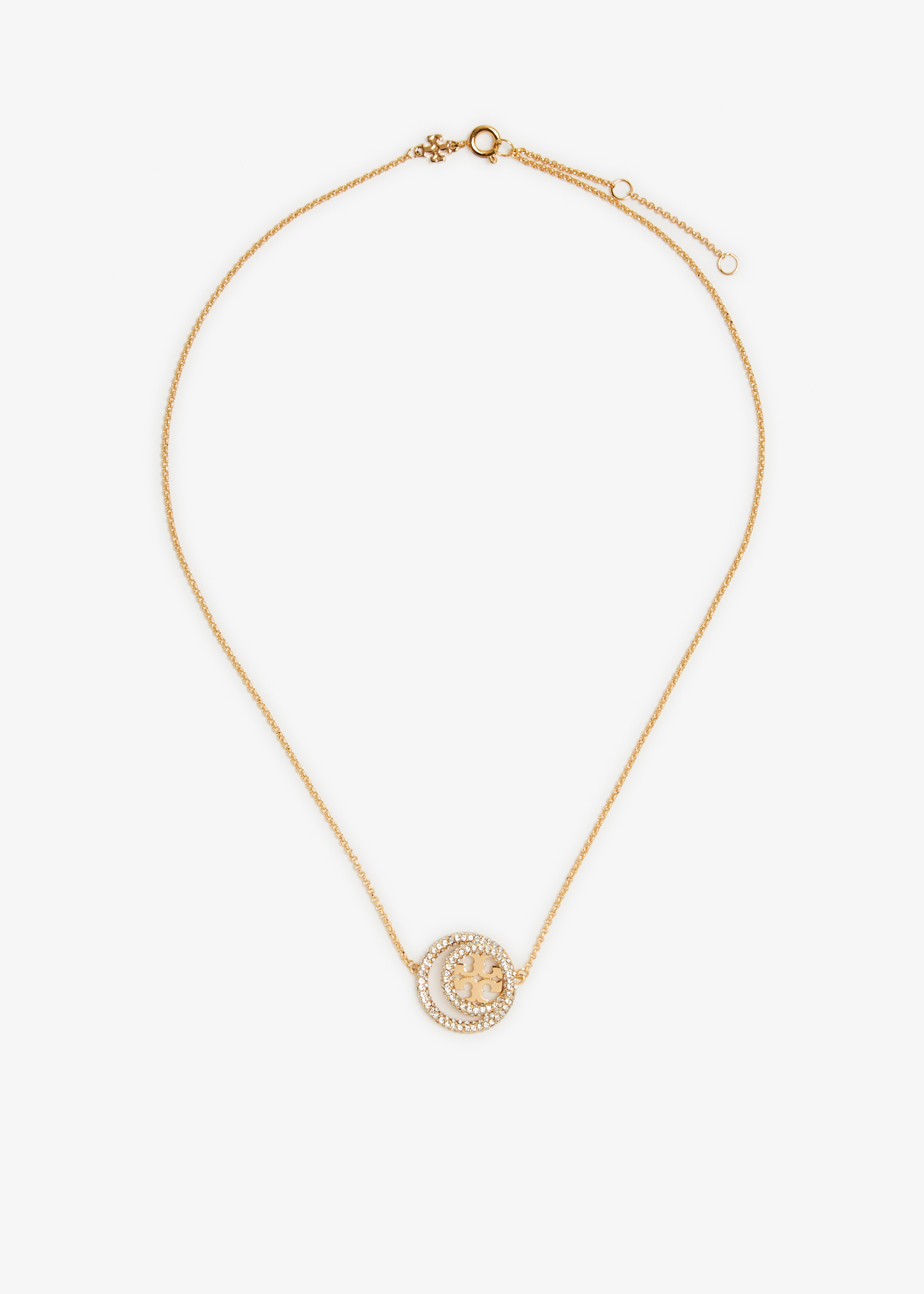 

Miller double-ring pendant, Gold