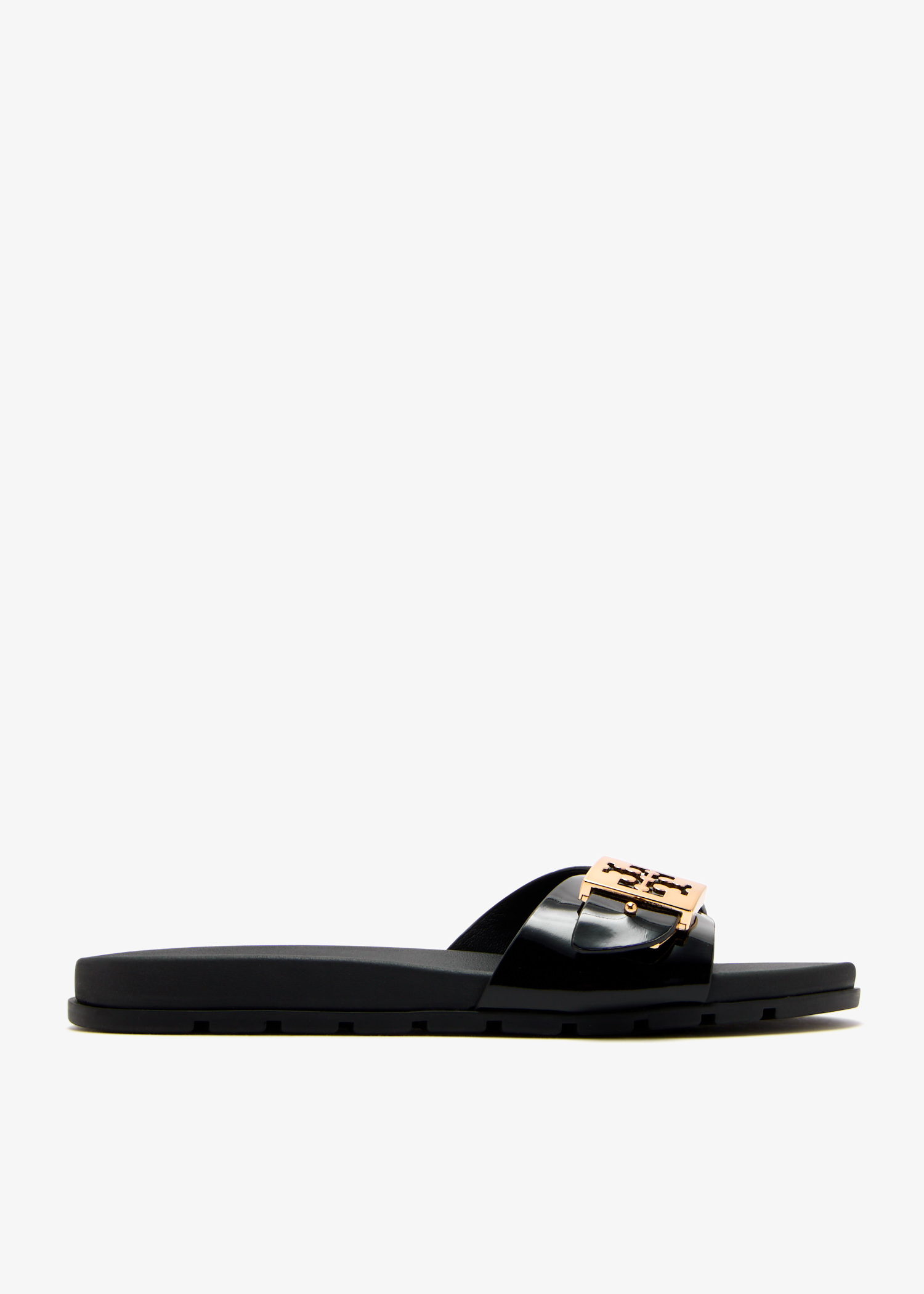 

Buckle slides, Black