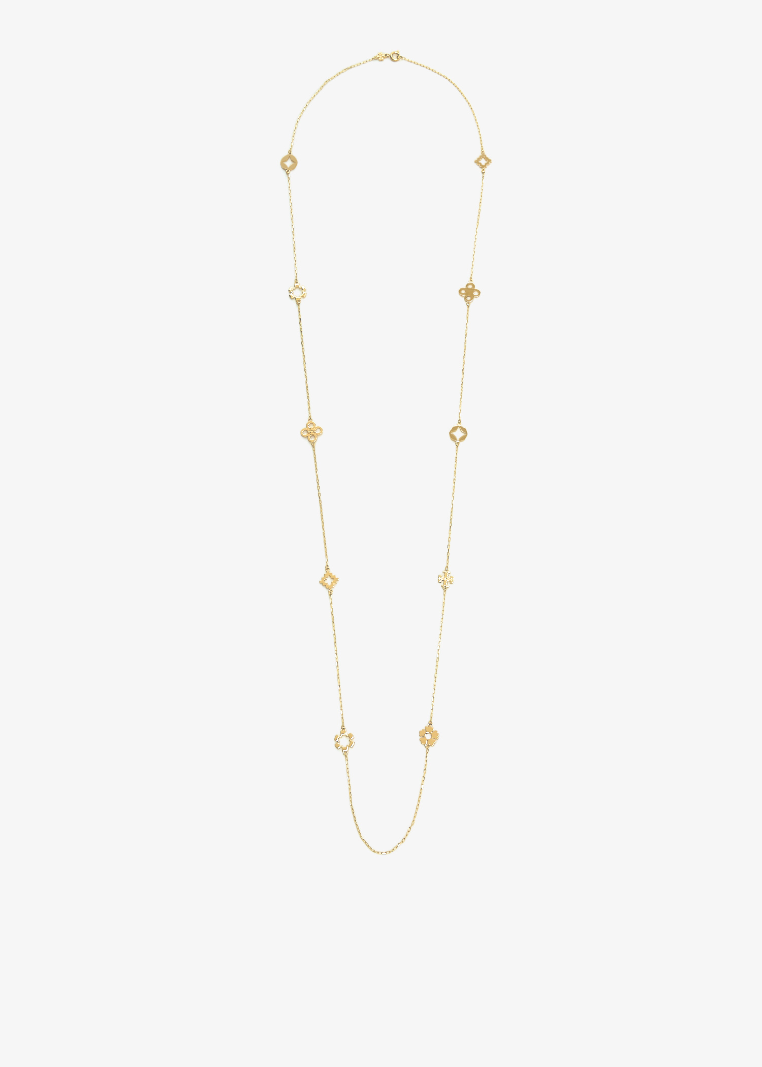 

Kira Clover long necklace, Gold
