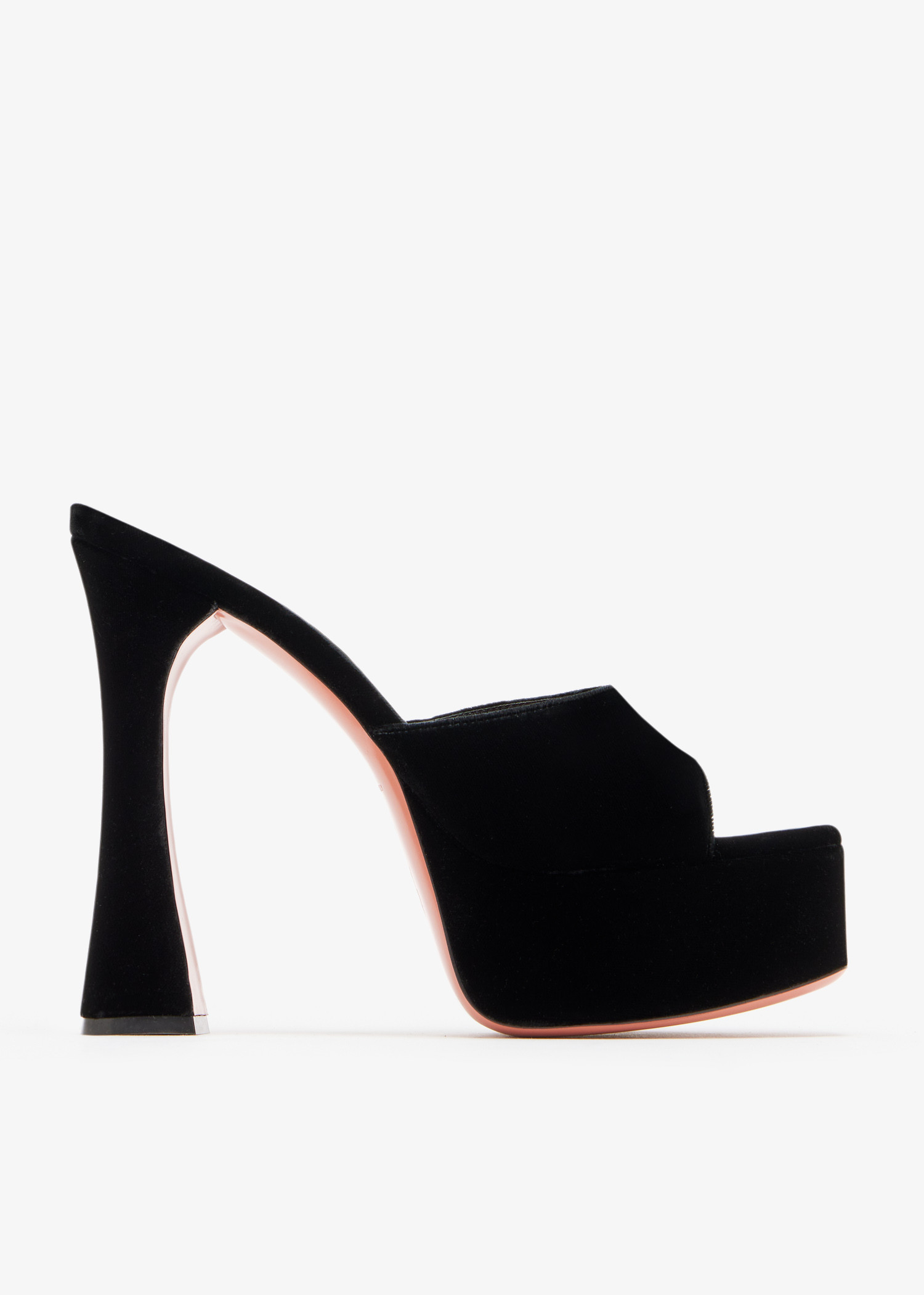 

Dalida 140 platform mules, Black
