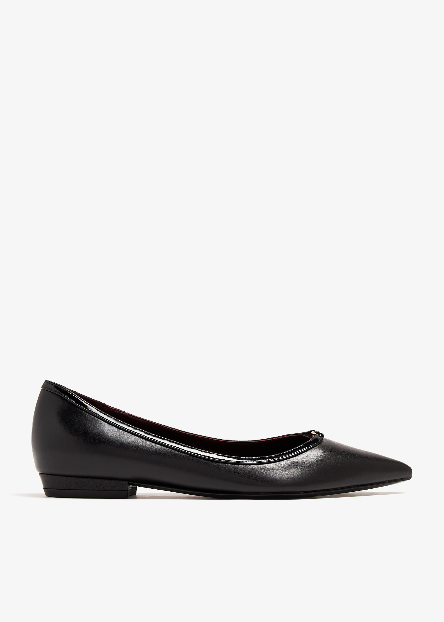 

Double T Buckle ballet flats, Black
