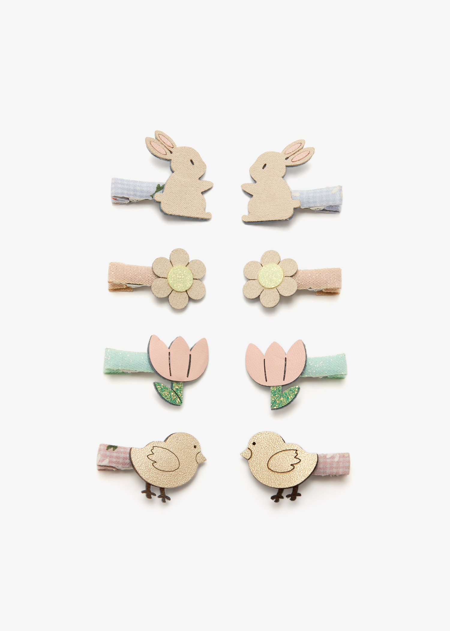 

Easter mini clips, Multicolored