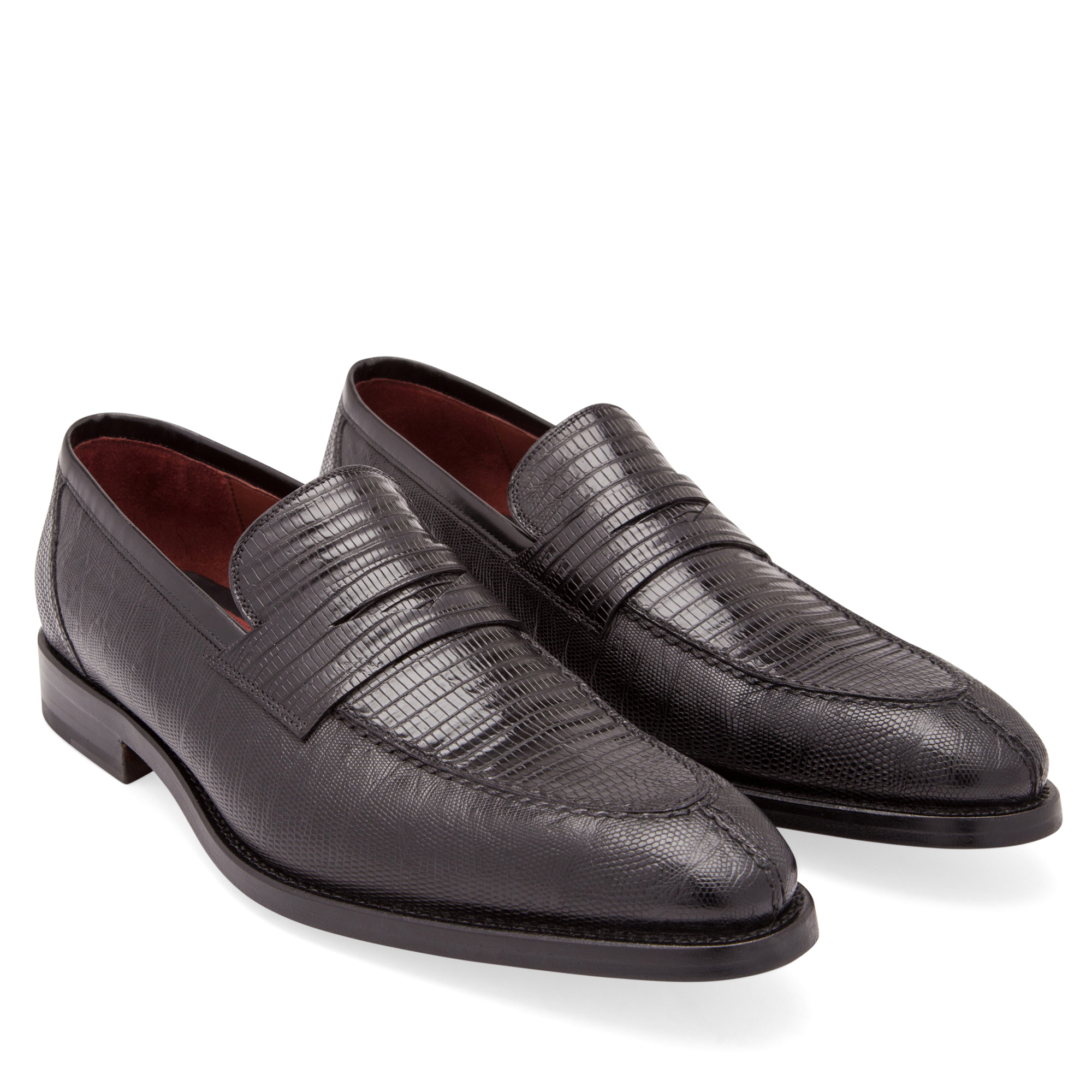

Lizard Penny loafers, Black