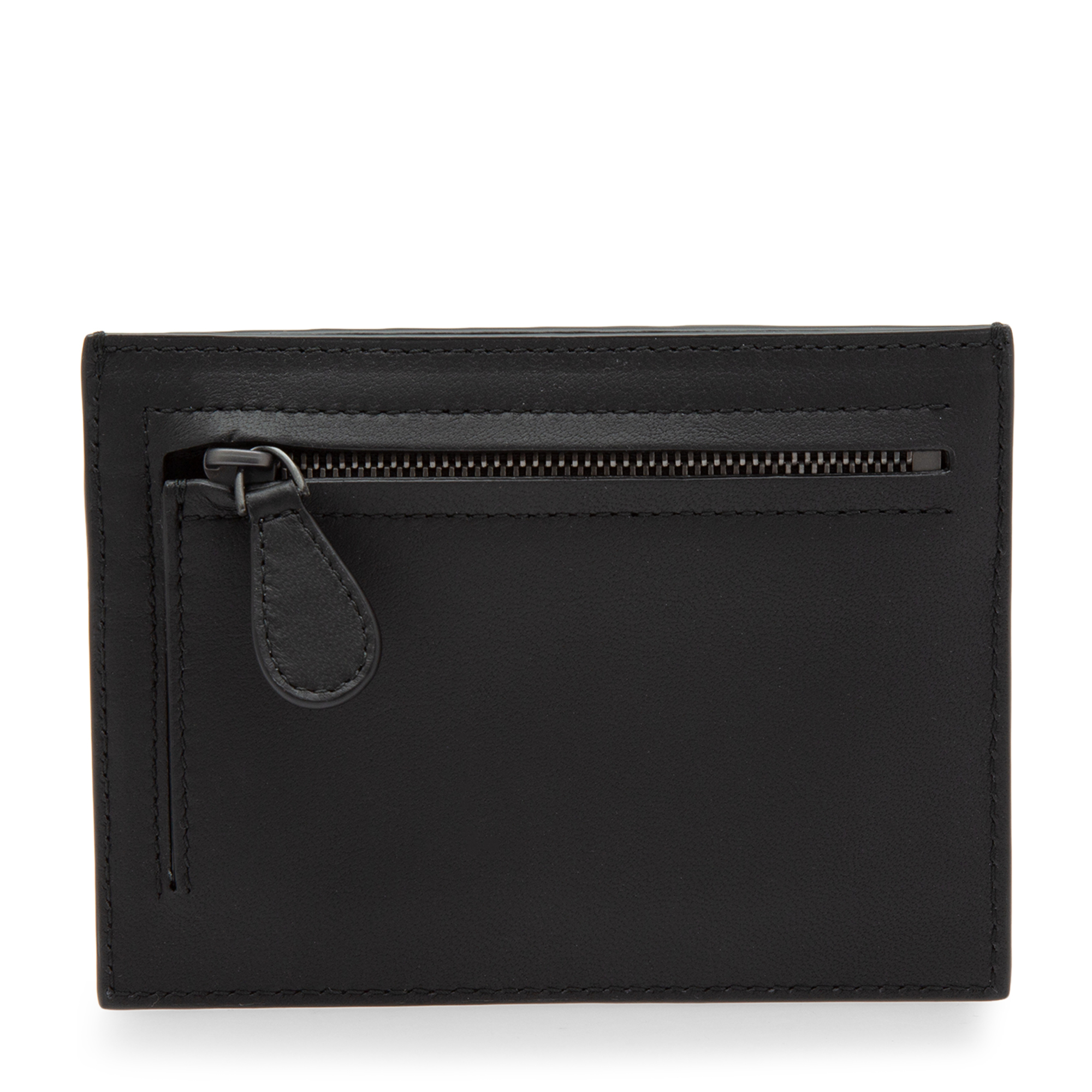 

Intrecciato card case, Black