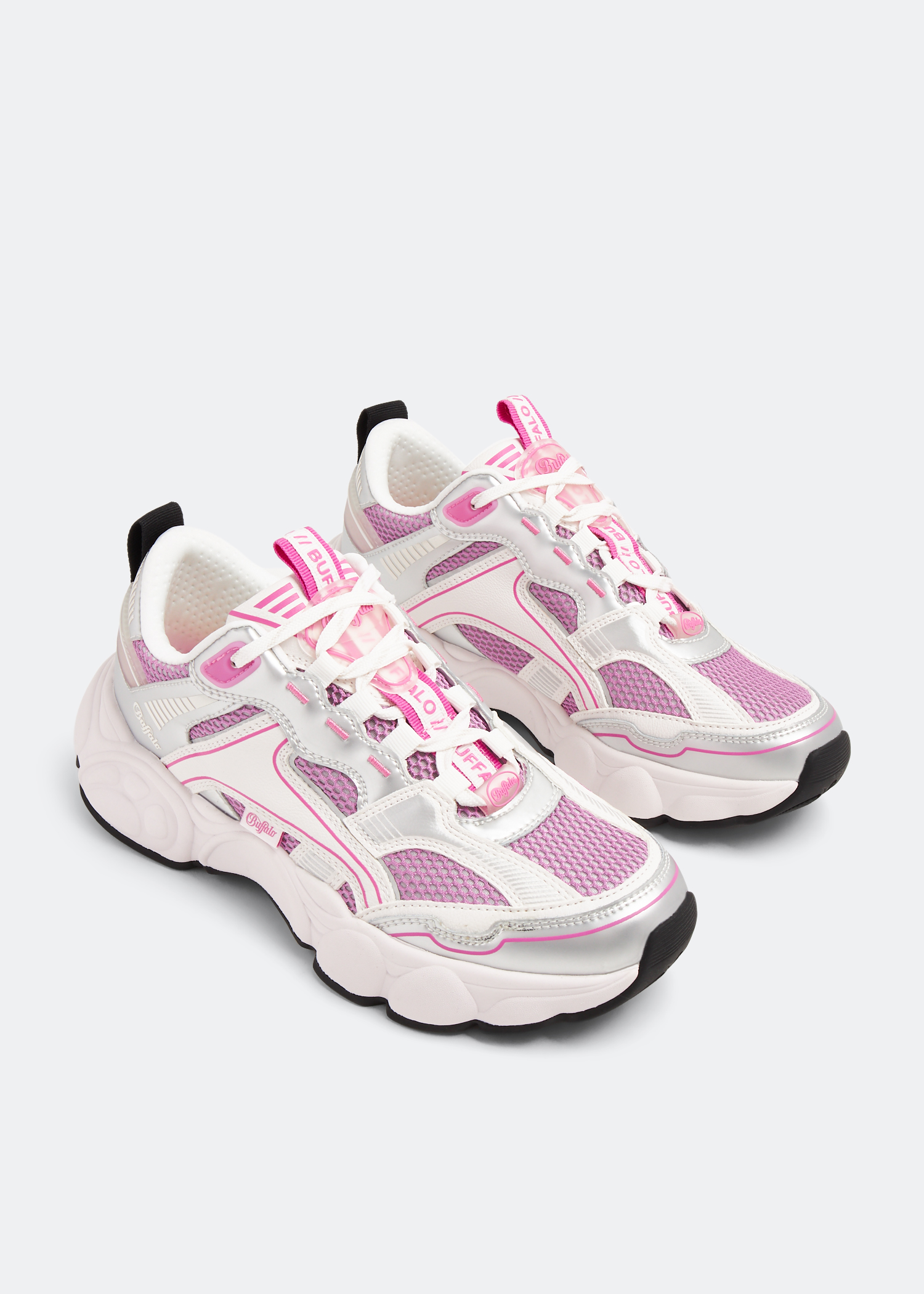 Buffalo chunky sneakers in pink glitter | ASOS