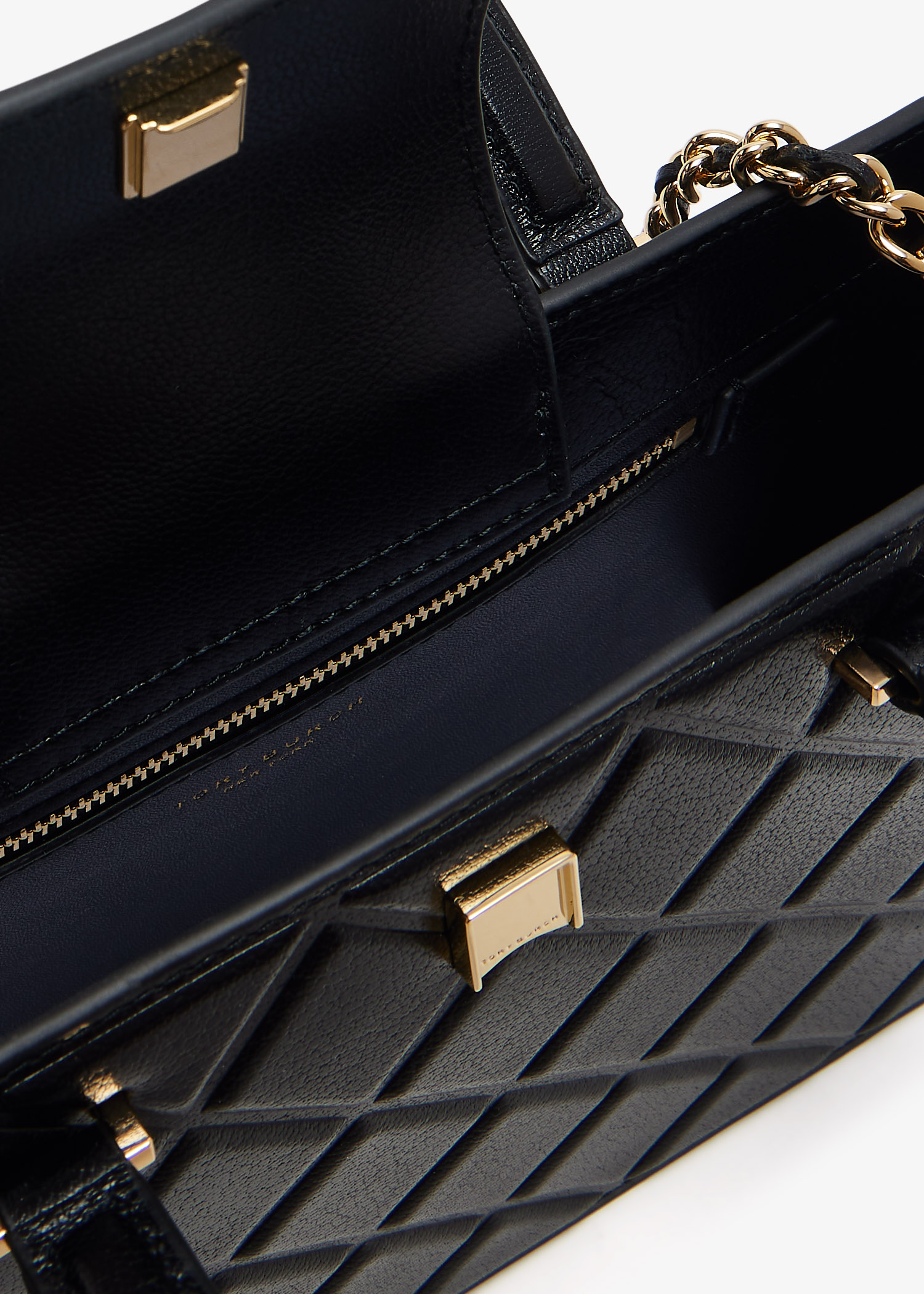 Tory Burch Fleming E/W top handle bag for Women - Black in