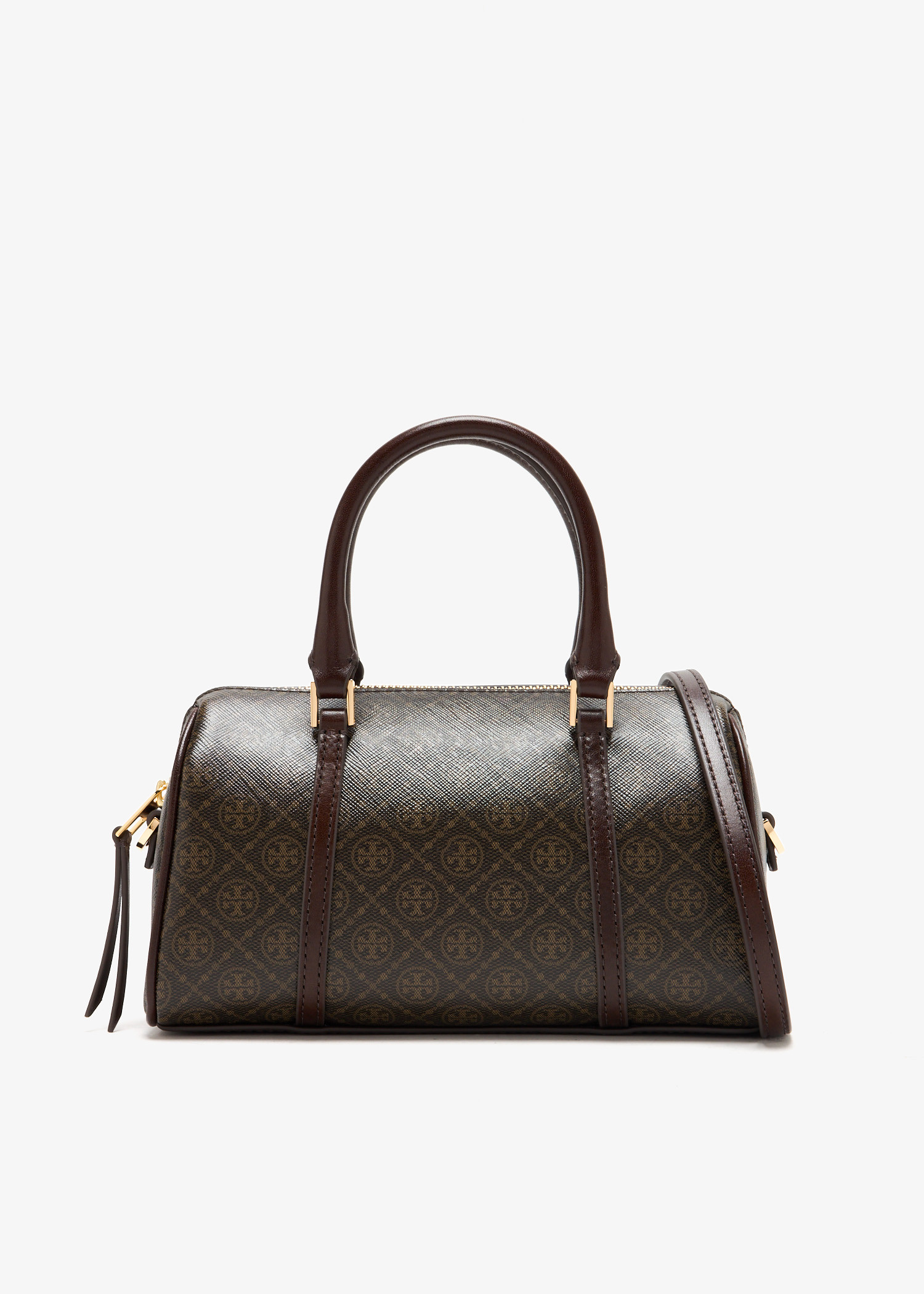 

T Monogram mini barrel bag, Brown