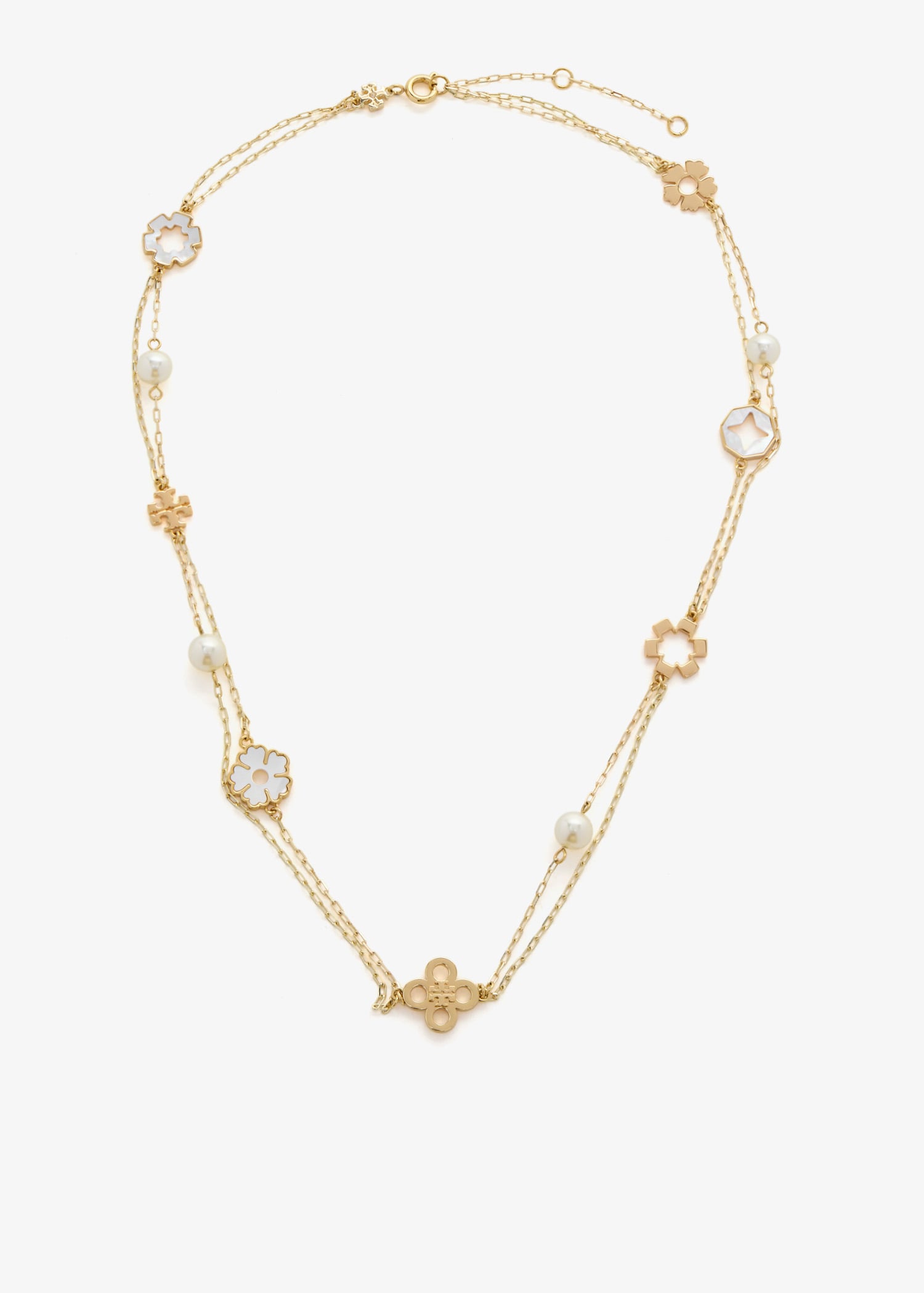 

Kira Clover layered necklace, Gold