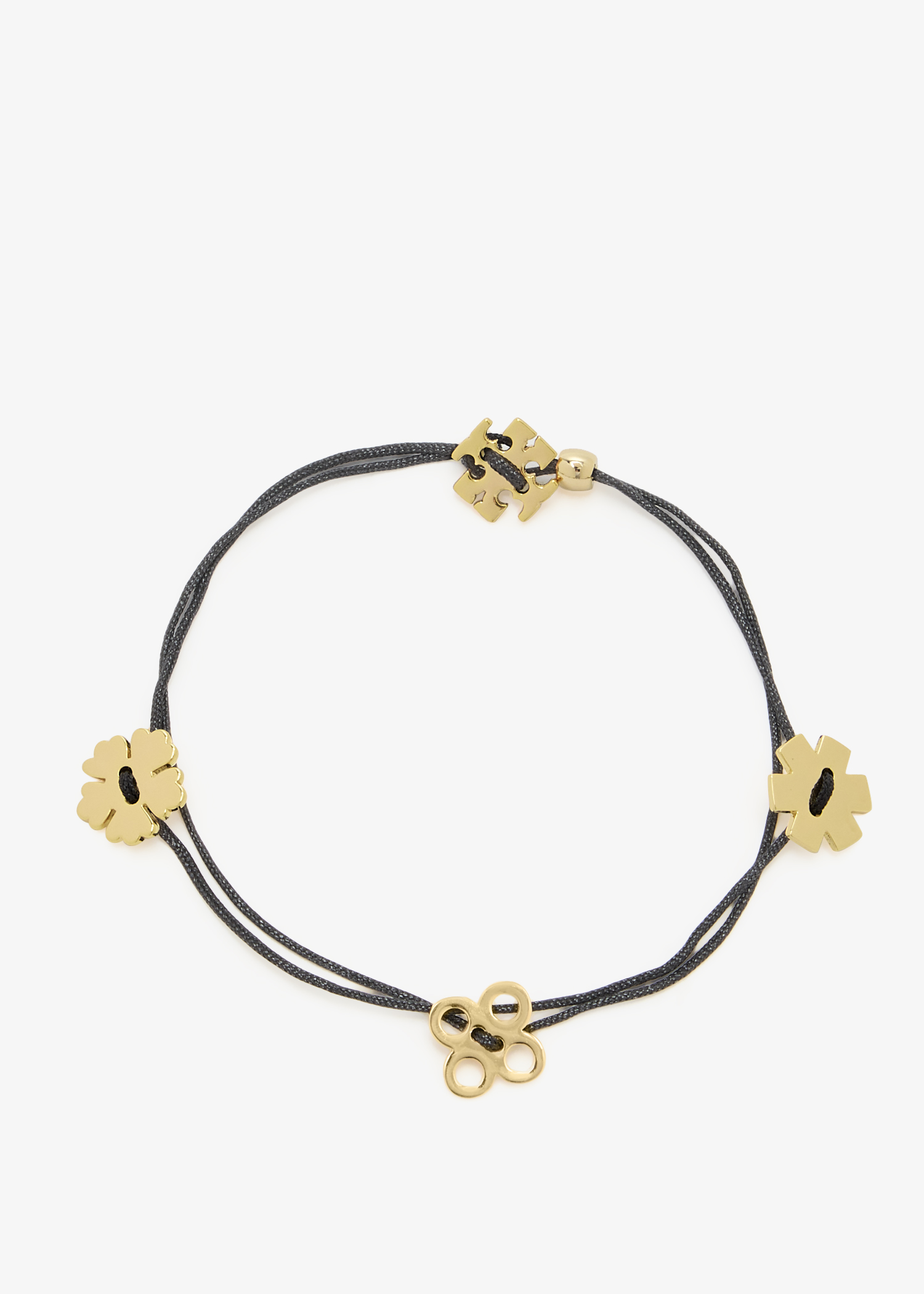 

Clover cord bracelet, Black