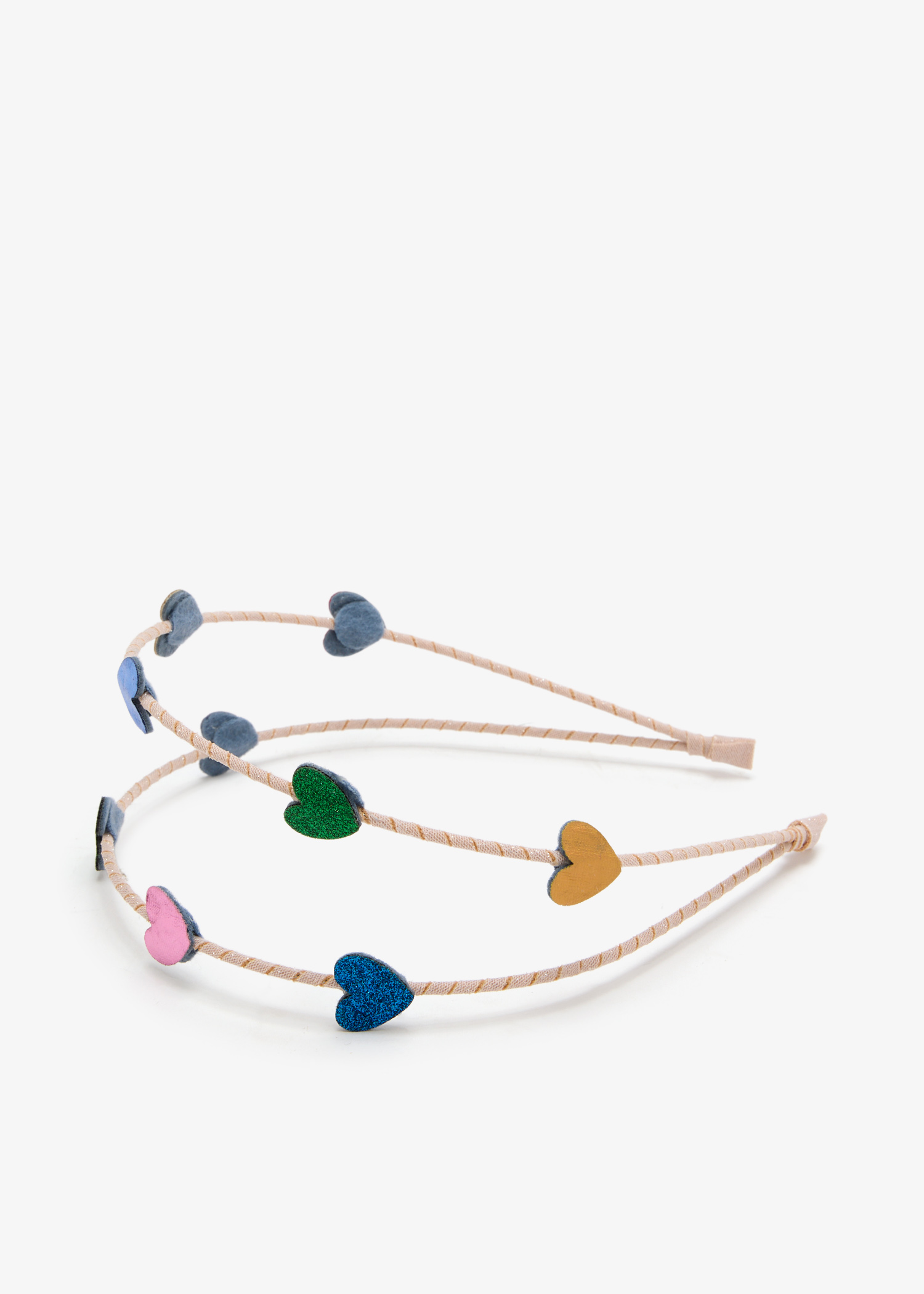

Jazzy Heart double headband, Multicolored
