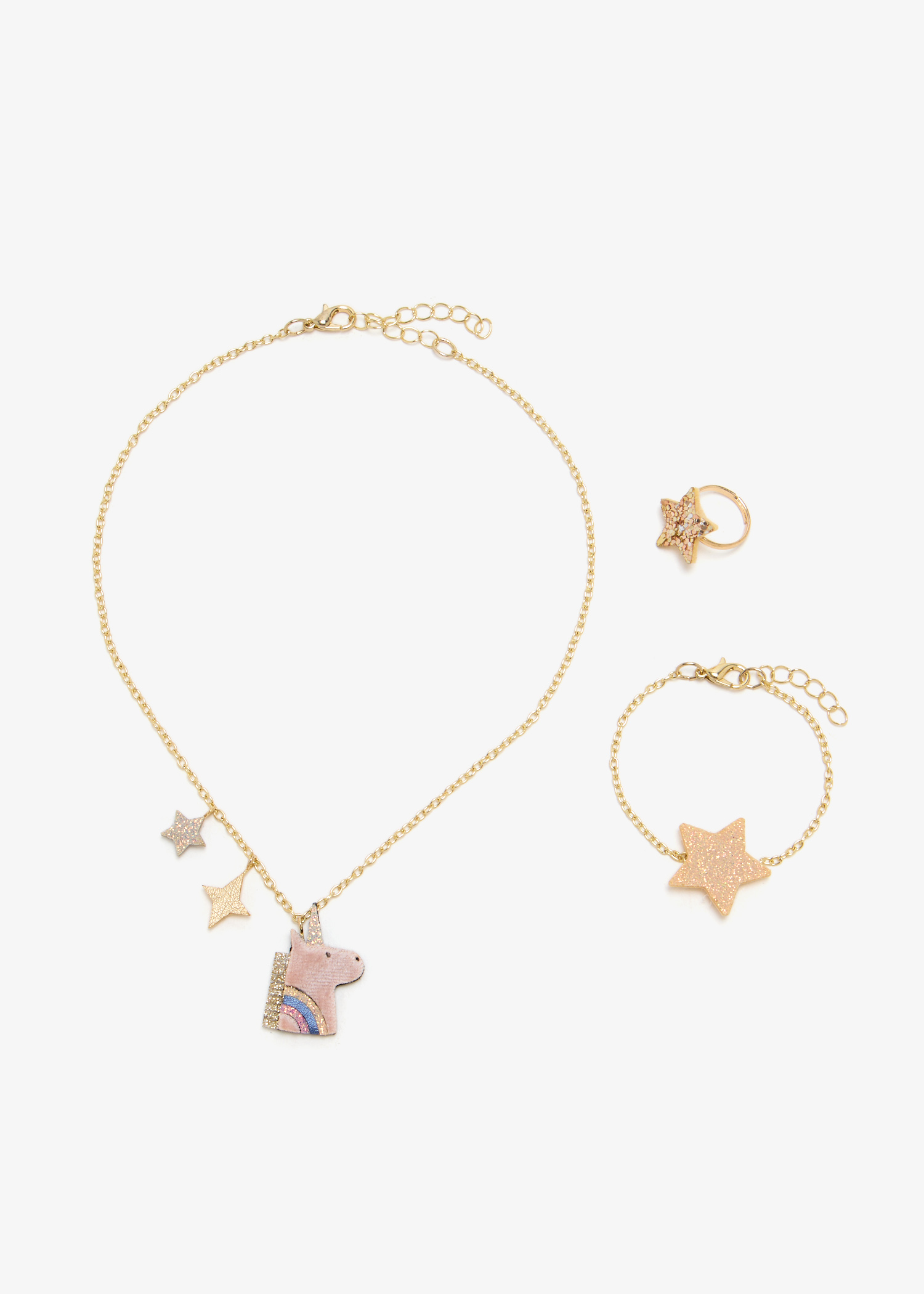 

Unicorn jewelry set, Multicolored