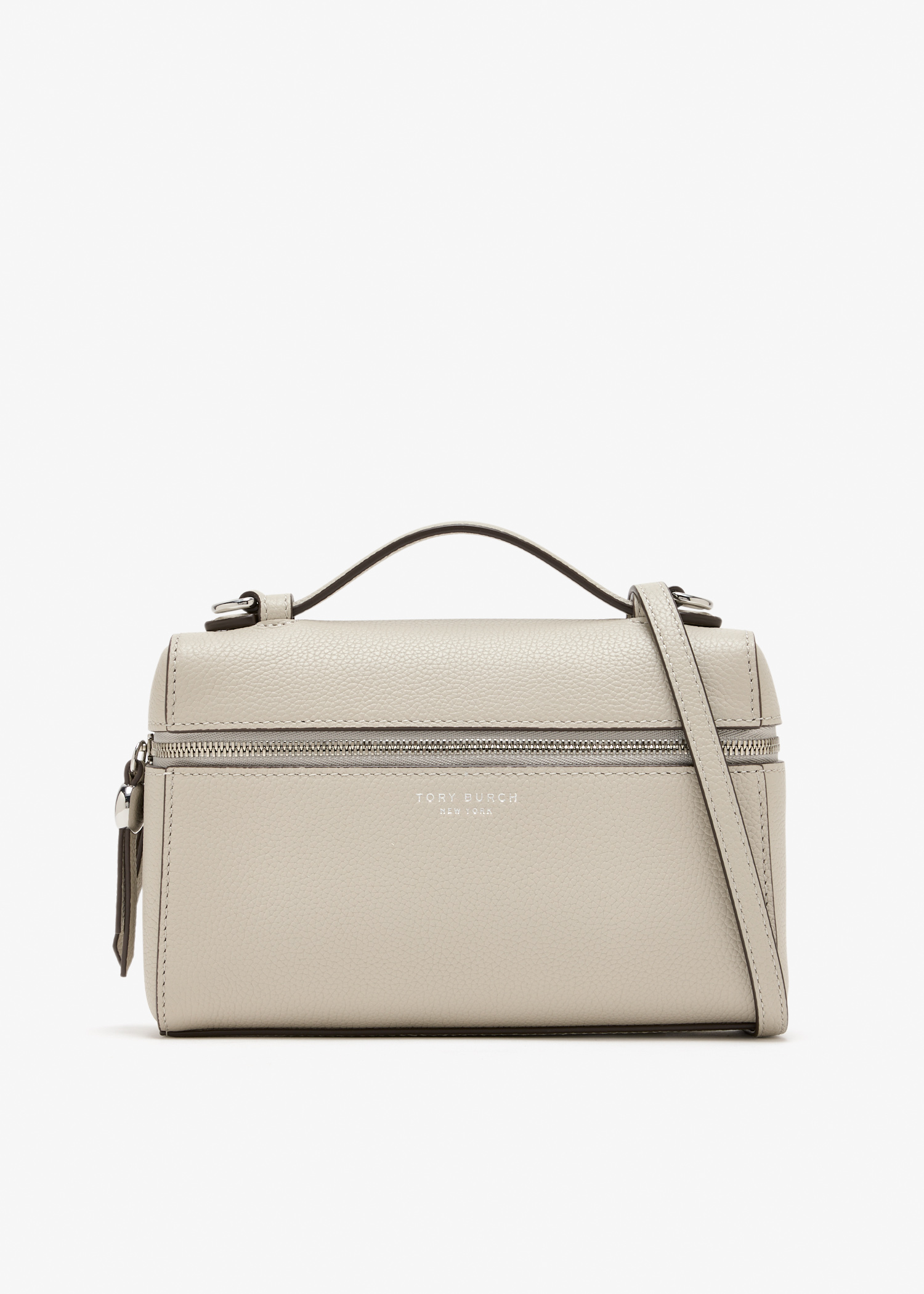 

Romy slim top-handle bag, Beige