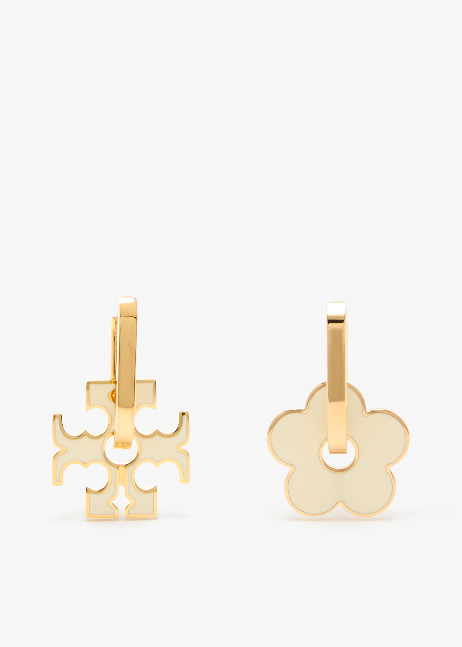 

Kira Enamel Motif earrings, Gold