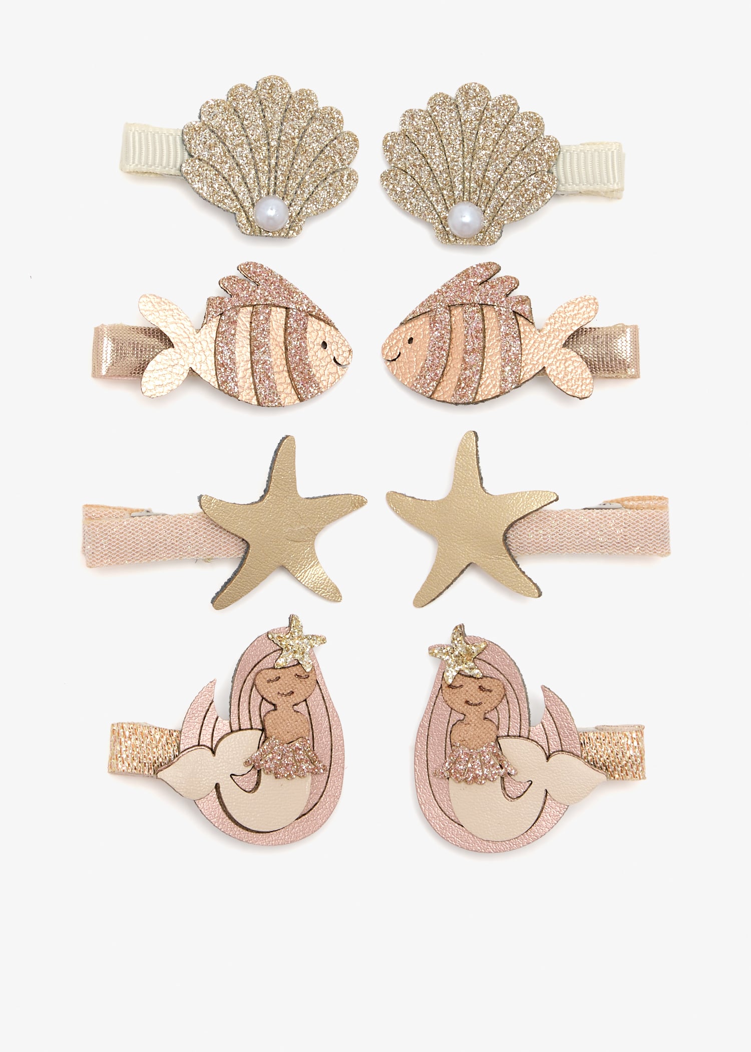 

Mermaid mini clips, Multicolored