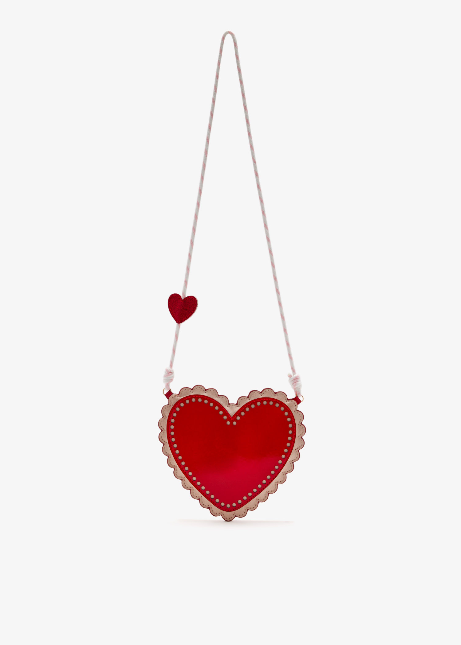 

Scalloped Heart bag, Red