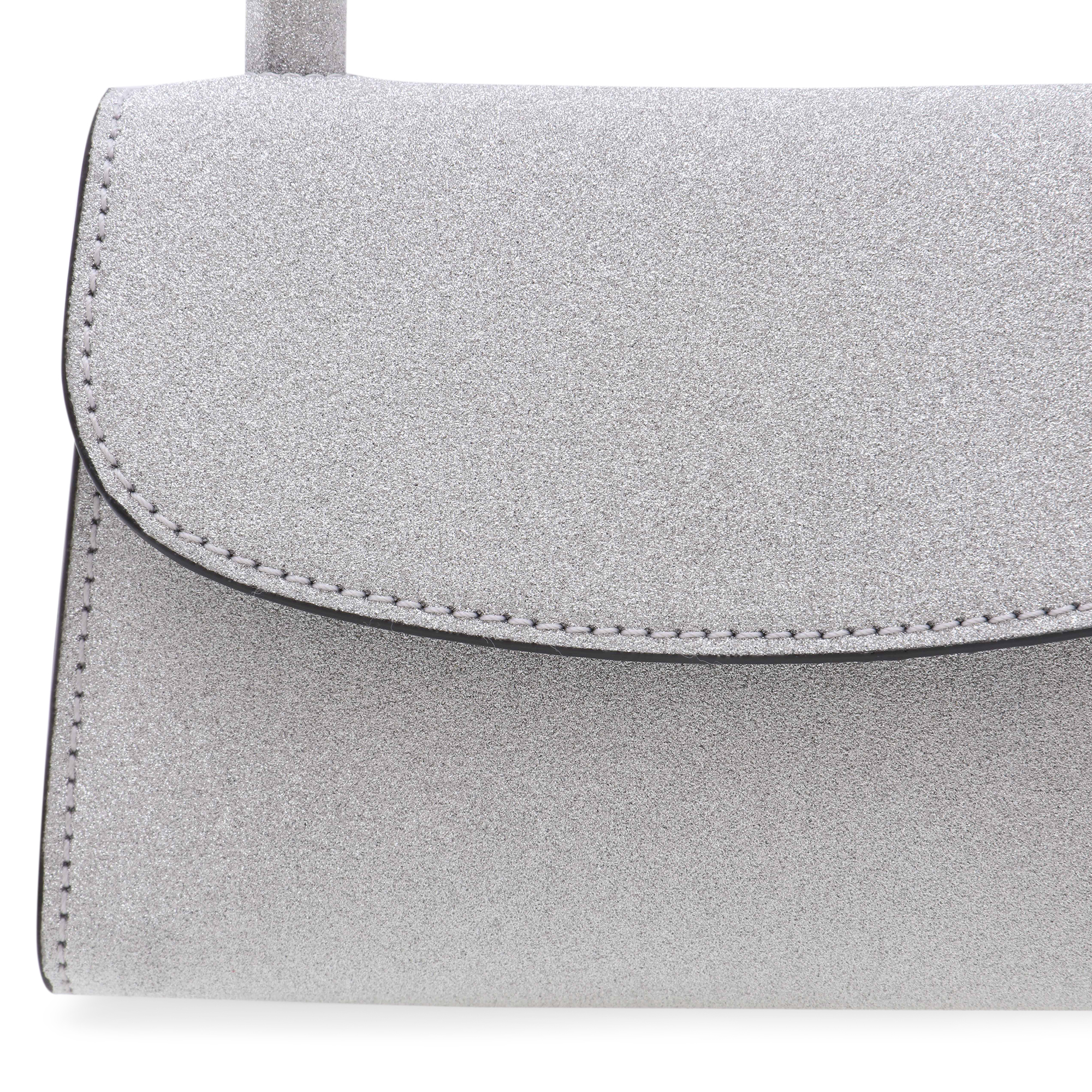 

Mini glitter bag, Silver