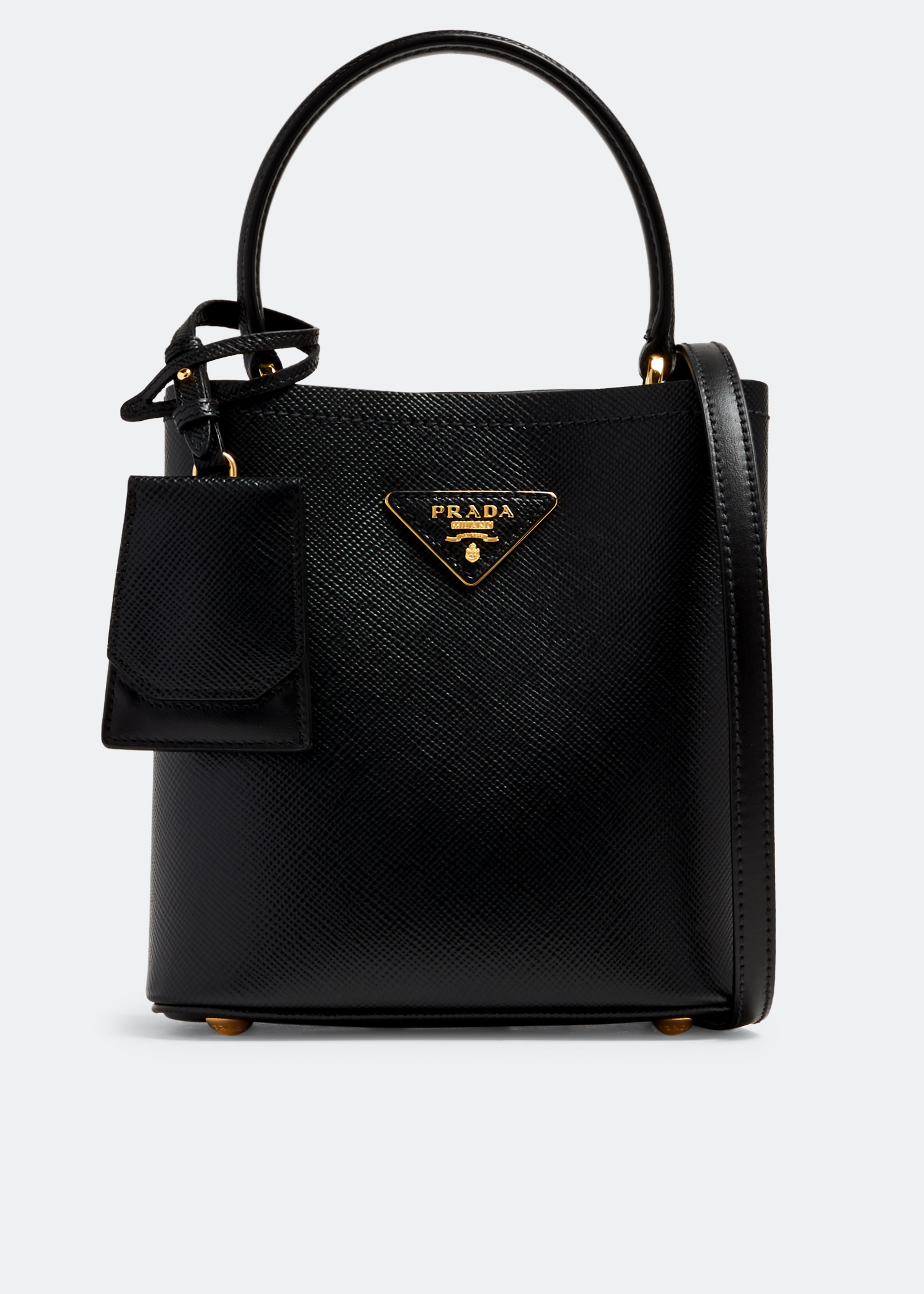 Buy Prada Black Small Prada Panier Bag in Saffiano Leather for WOMEN in  Oman