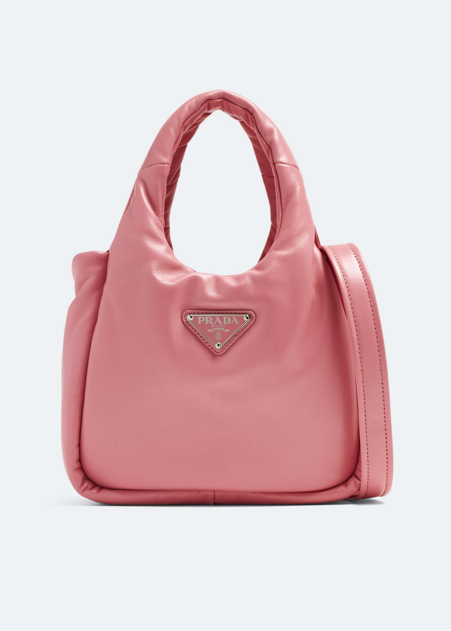 Small Padded Soft Nappa-leather Bag In Pink